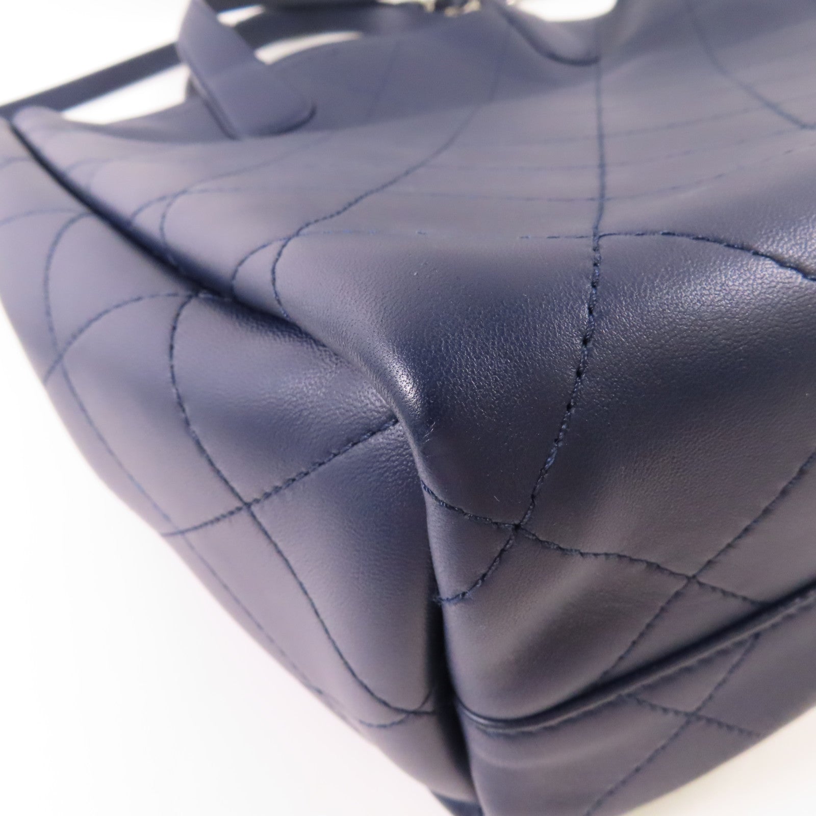 CHANEL 牛皮皮革2 Way Shoulder Bag銀扣手挽肩背兩用袋