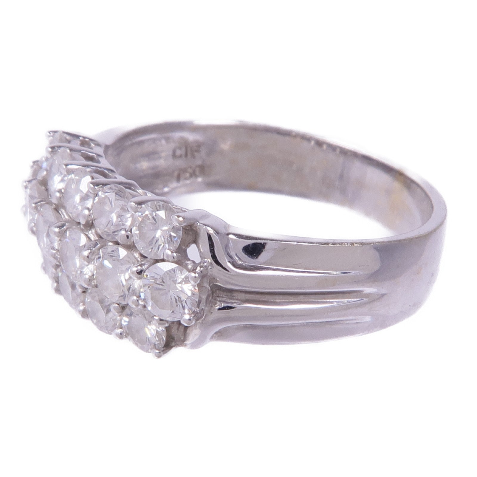 JEWELRY 【激減優惠】18K白金Diamond Ring鑽石戒指US#7