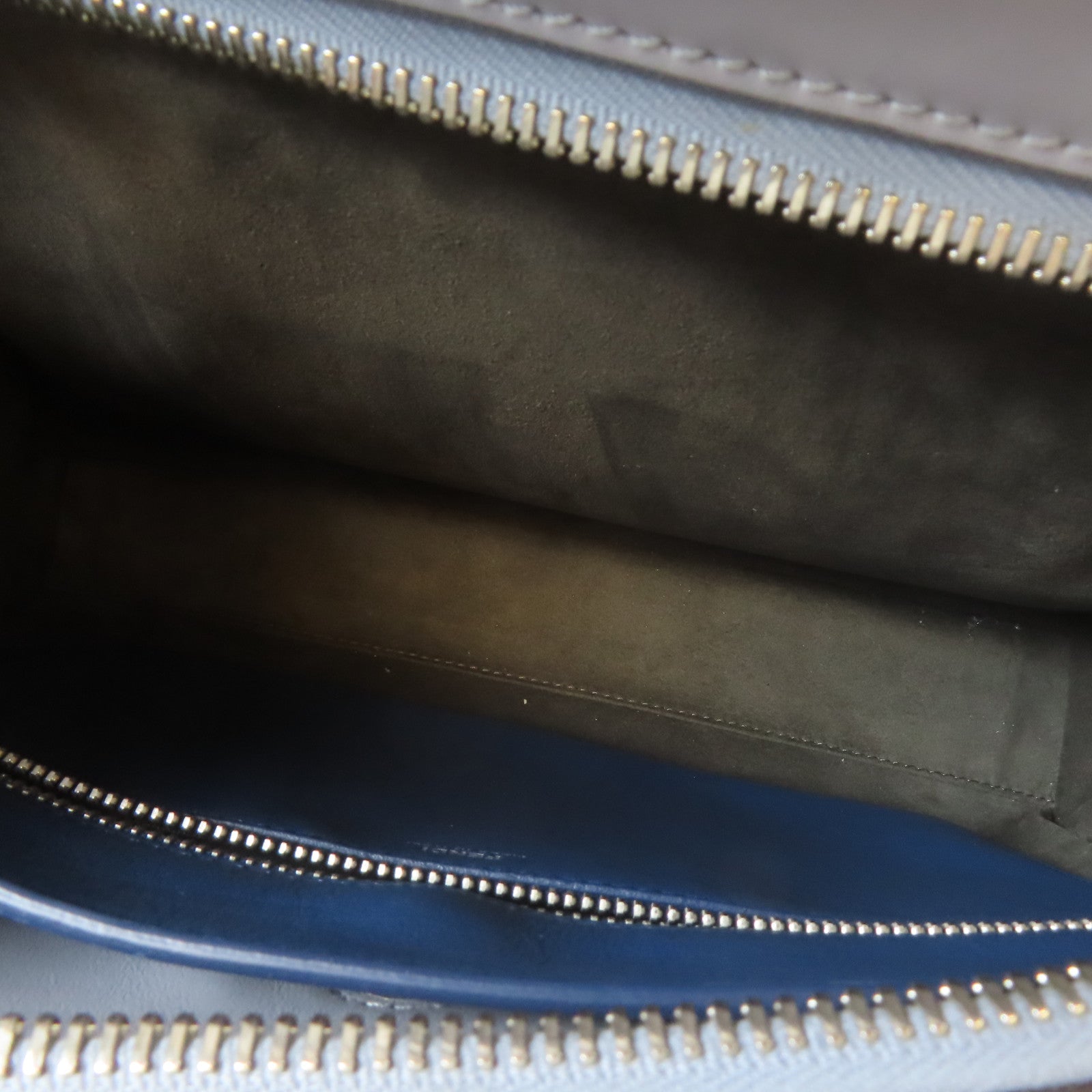 FENDI 【激減優惠】牛皮皮革Dotcom銀扣手挽肩背兩用袋灰色
