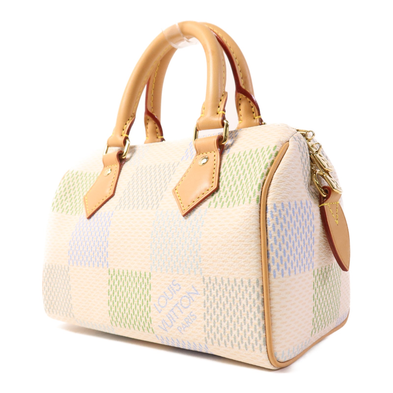 LOUIS VUITTON Damier Giant Speedy Bandouliere 20金扣手挽肩背兩用袋