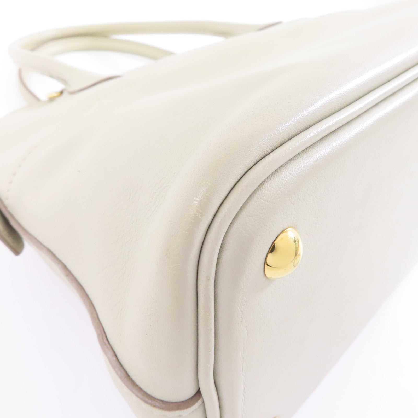 HERMES Swift皮革Bolide 27金扣手挽肩背兩用袋Gris Perle/灰色