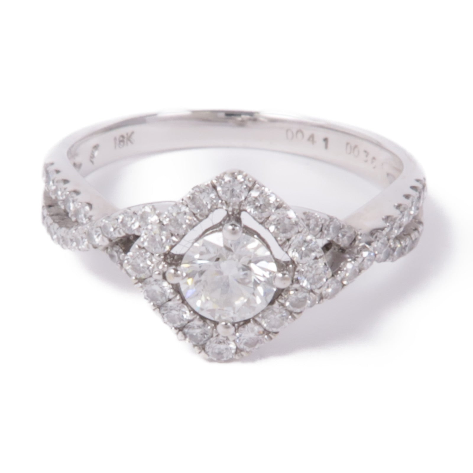 JEWELRY 【激減優惠】18K白金Diamond Ring鑽石戒指US#7.5