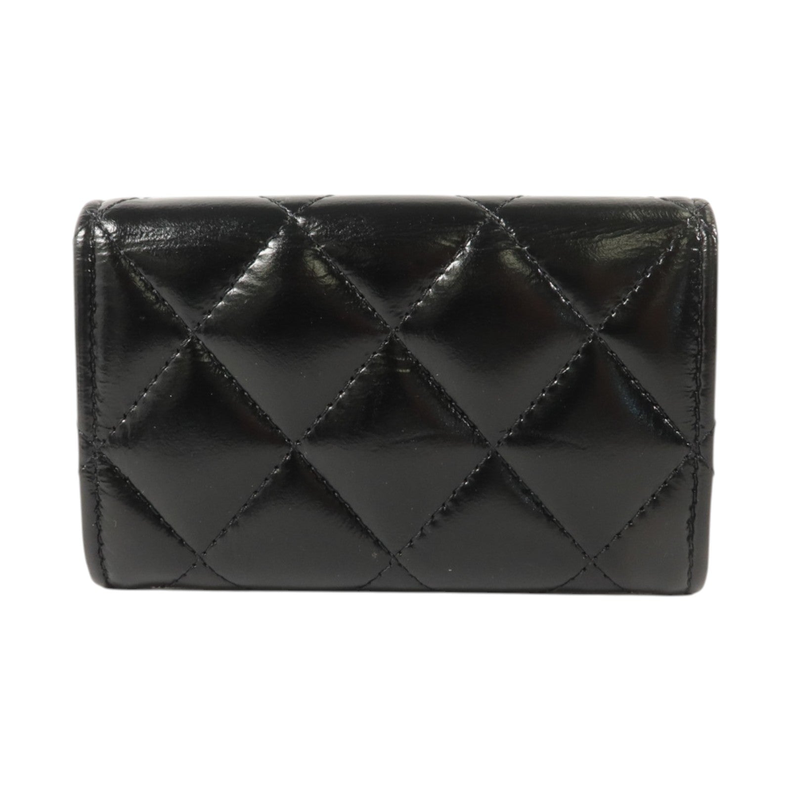 CHANEL 羊皮皮革Card Holder金扣卡片套