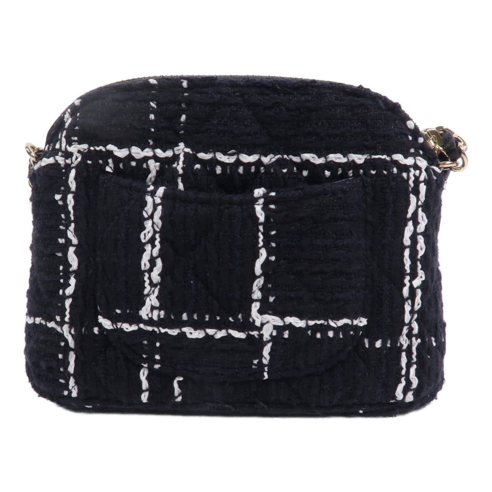 CHANEL 粗花呢Chain Shoulder鏈帶肩背袋