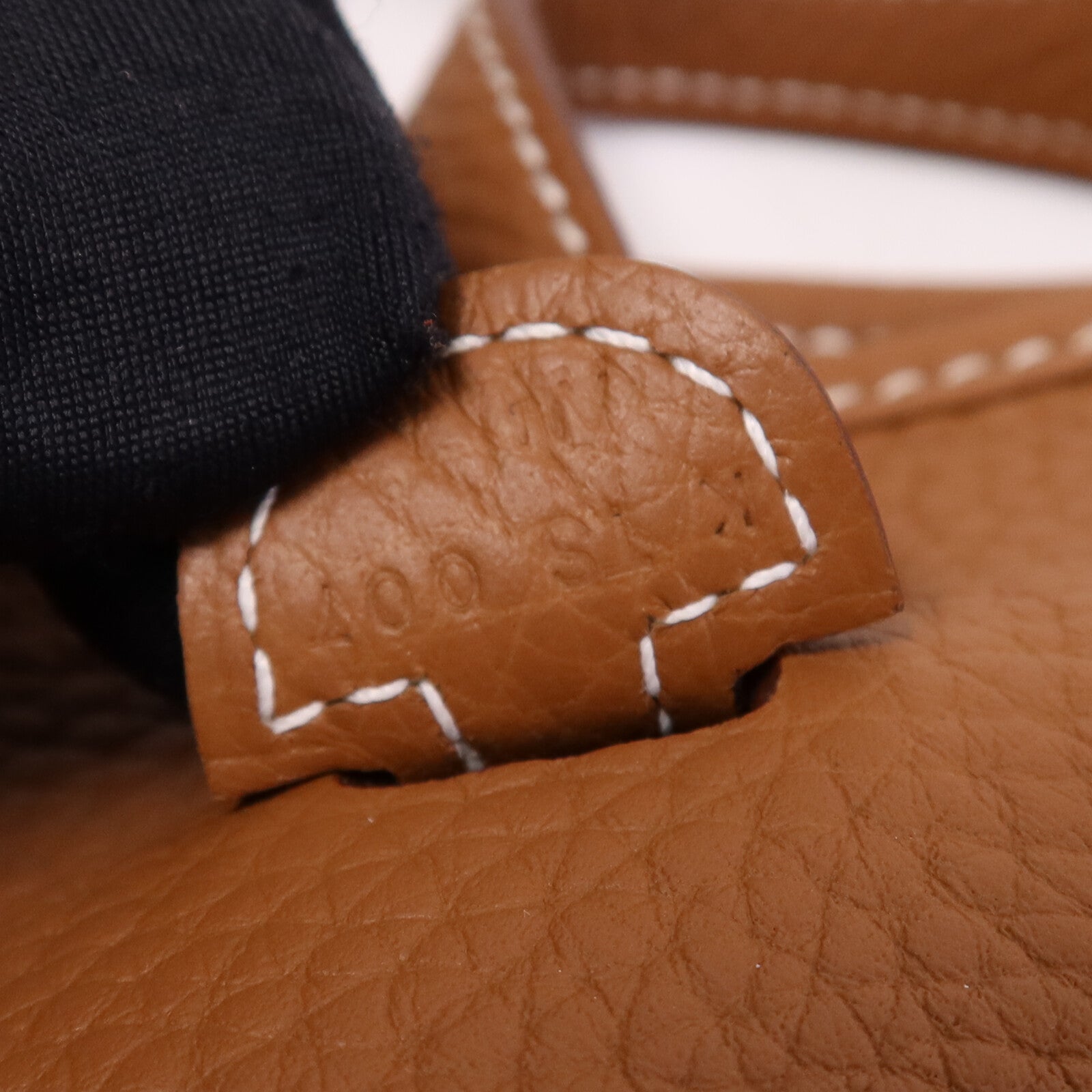 HERMES Clemence皮革Evelyne 23銀扣肩背袋Gold