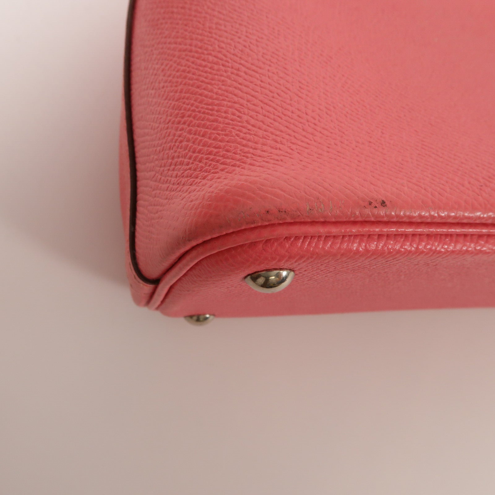 HERMES Epsom皮革Bolide 27手挽肩背兩用袋Rose Azalee