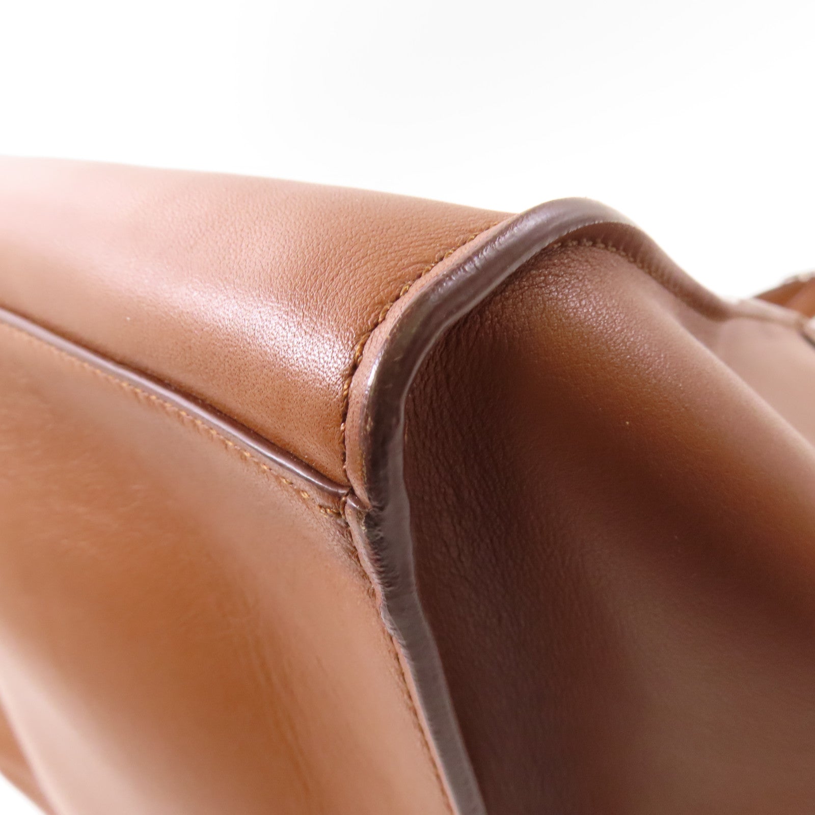 CELINE 牛皮皮革Big Bag銀扣手挽肩背兩用袋