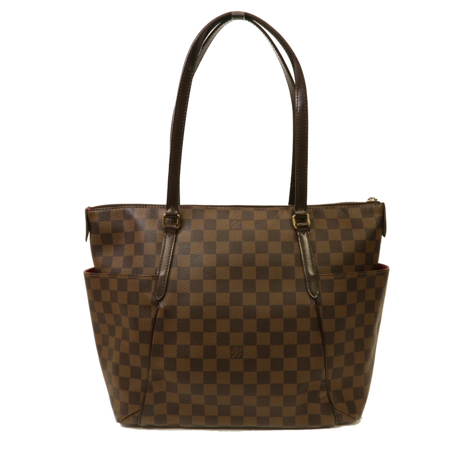 LOUIS VUITTON 【激減優惠】Damier Totally MM金扣肩背袋啡色