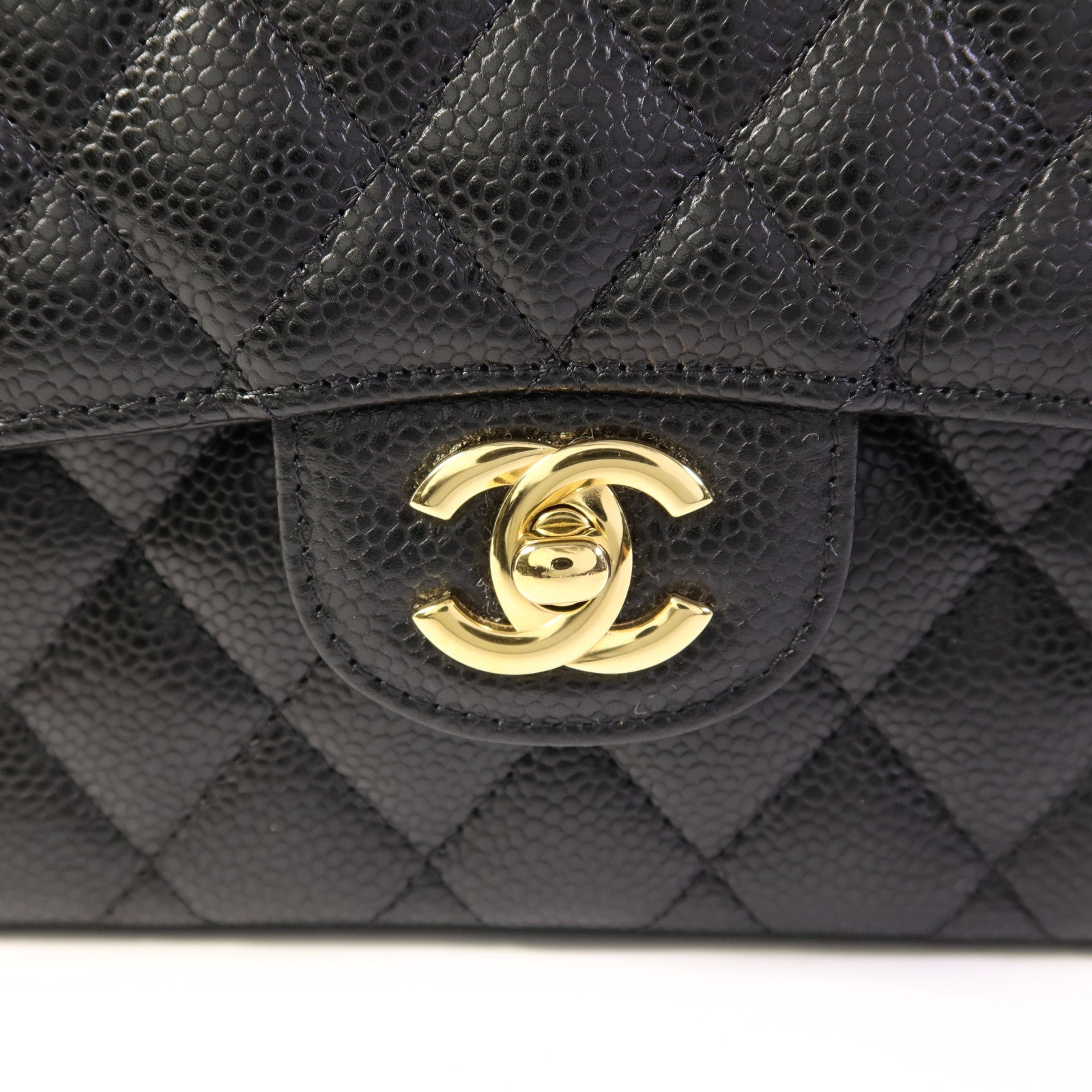 CHANEL 牛皮皮革Classic 23 Flap Bag金扣鏈帶肩背袋