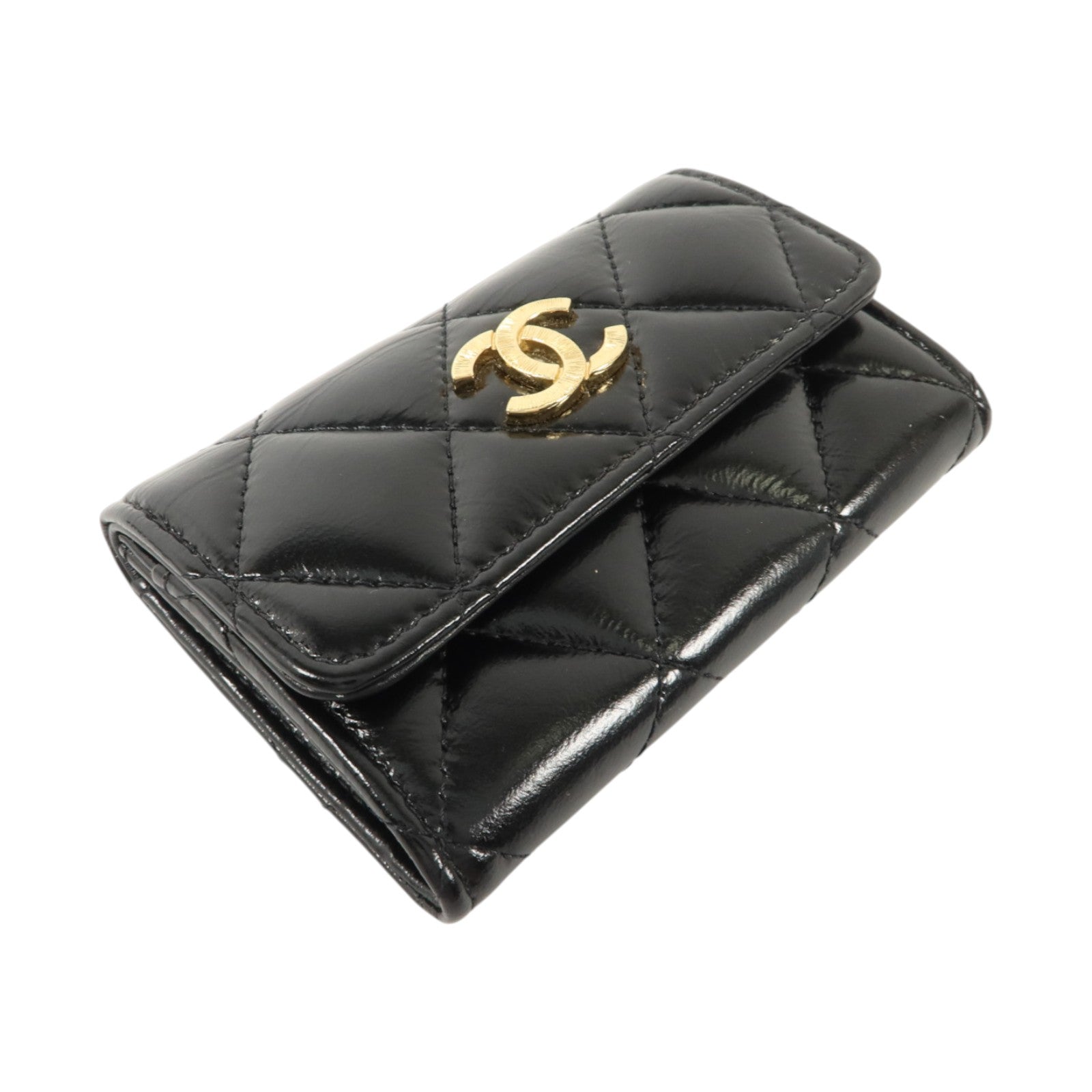 CHANEL 羊皮皮革Card Holder金扣卡片套