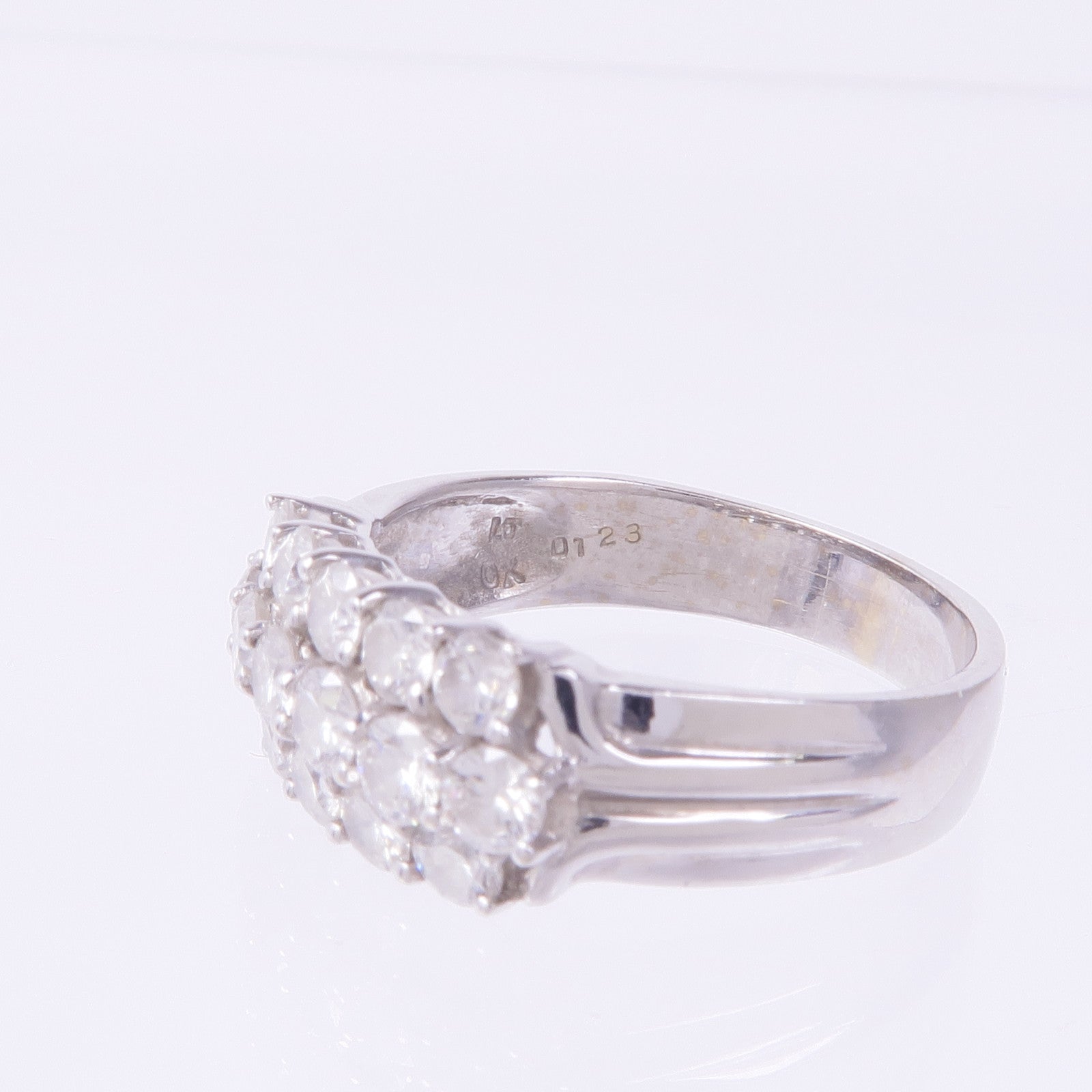 JEWELRY 【激減優惠】18K白金Diamond Ring鑽石戒指US#7