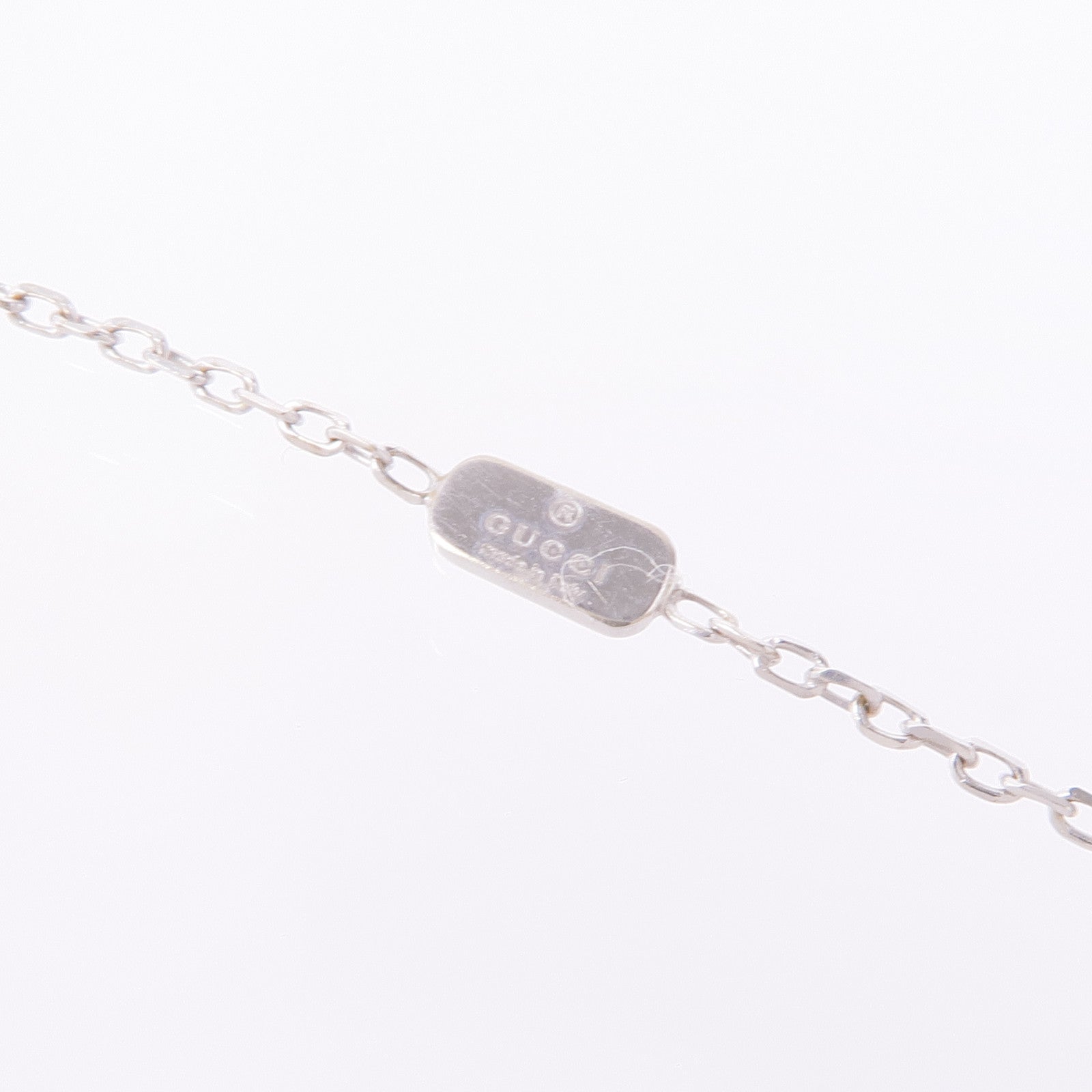 GUCCI GG Necklace 18K White Gold