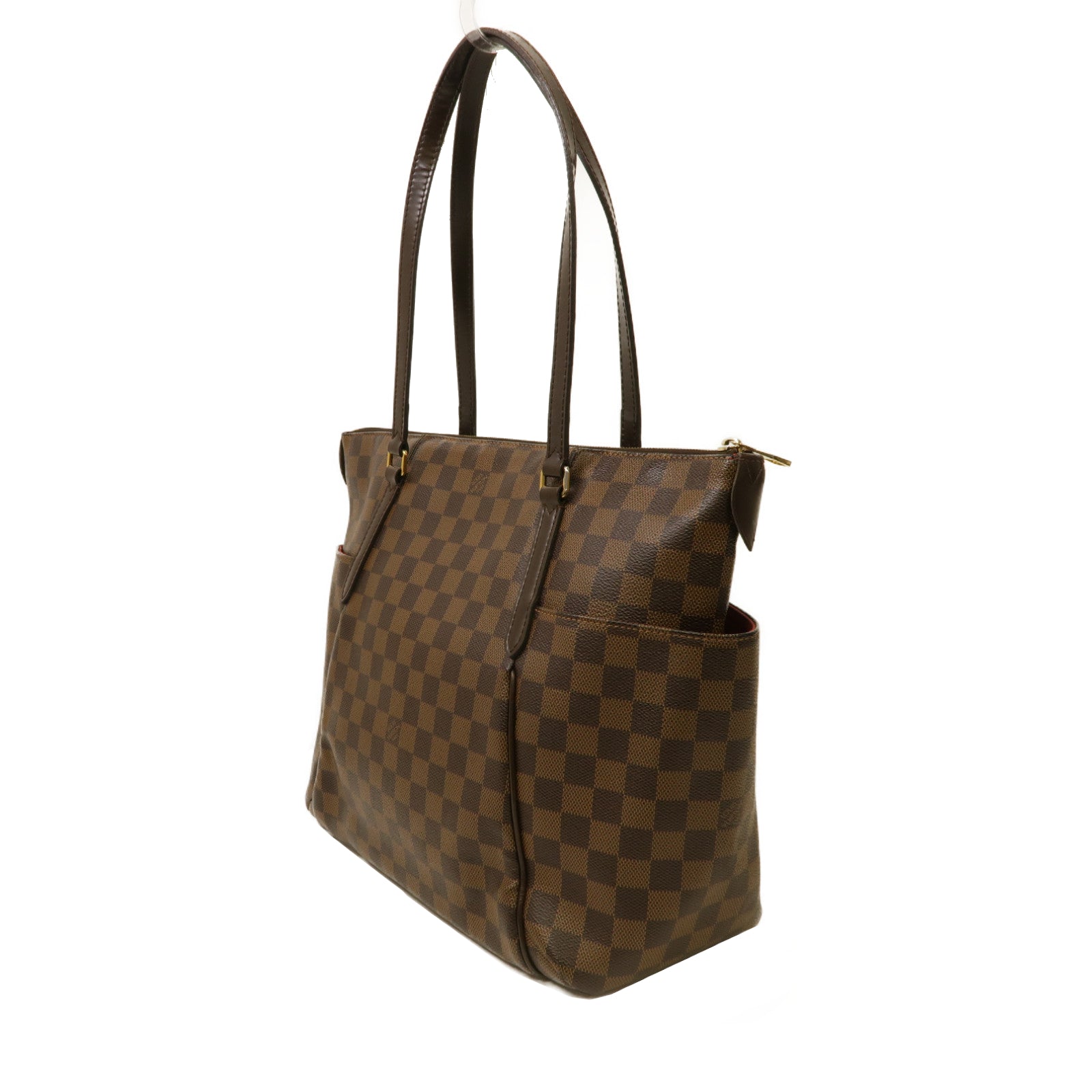 LOUIS VUITTON 【激減優惠】Damier Totally MM金扣肩背袋啡色