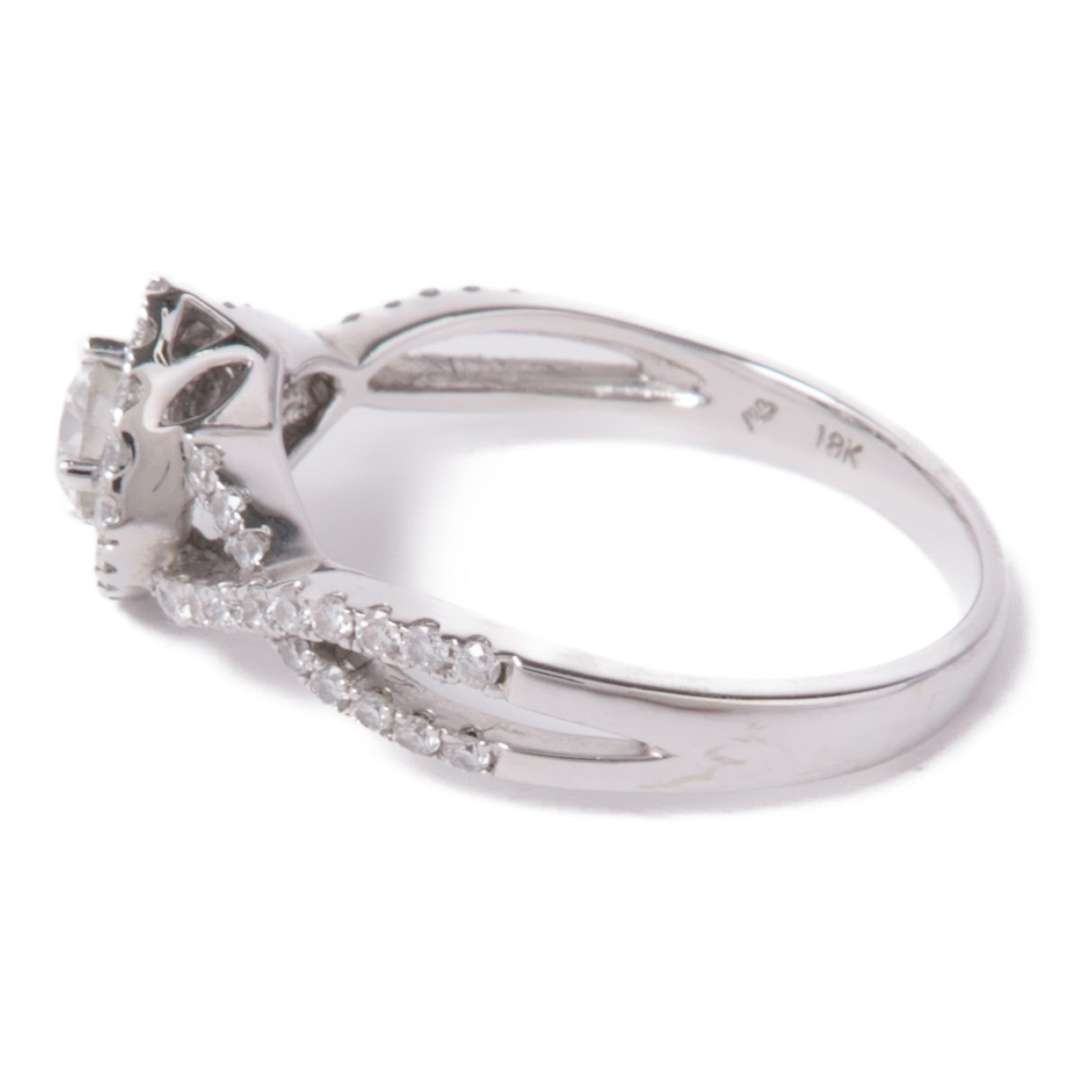 JEWELRY 【激減優惠】18K白金Diamond Ring鑽石戒指US#7.5