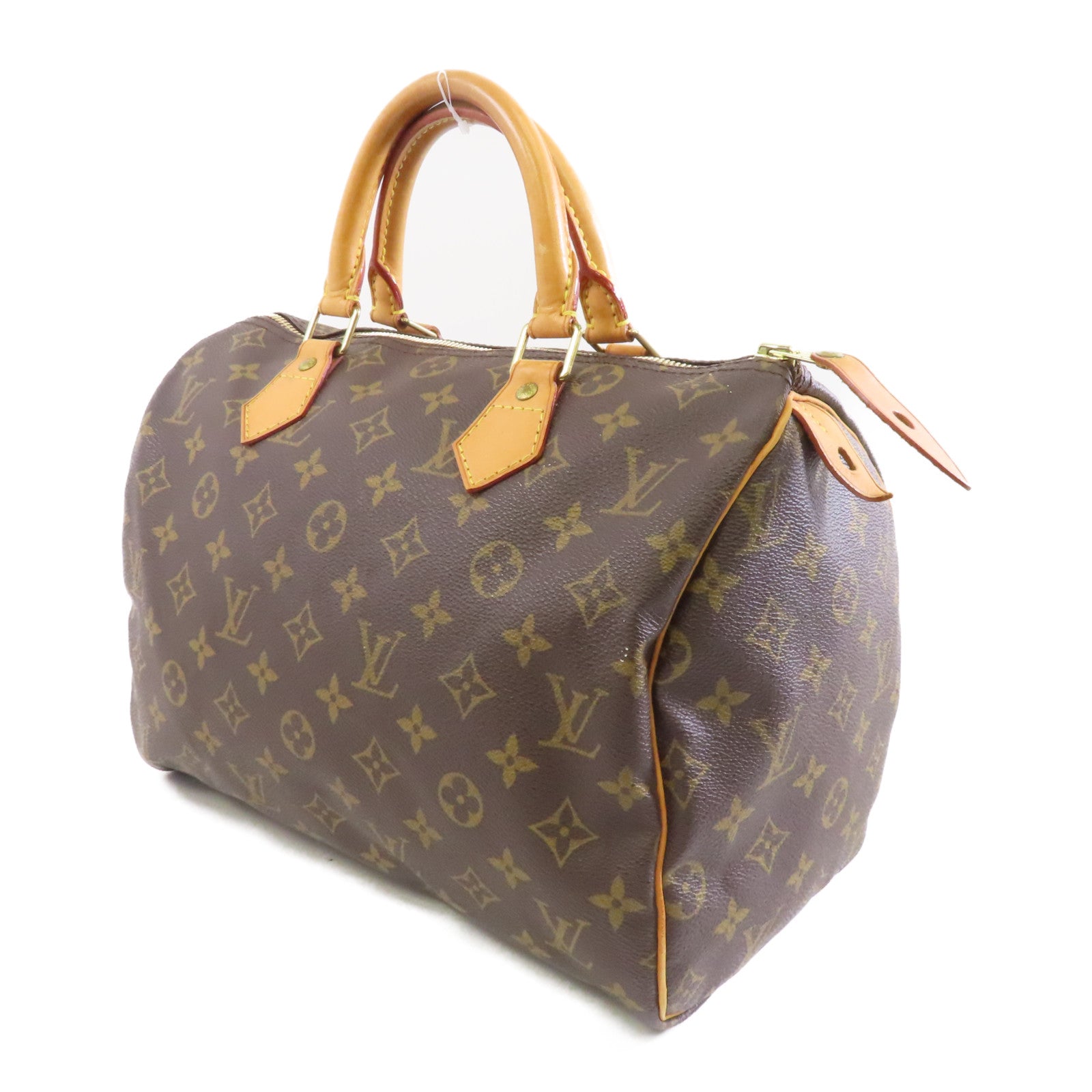 LOUIS VUITTON 【激減優惠】Monogram Speedy 30金扣手挽袋棕色