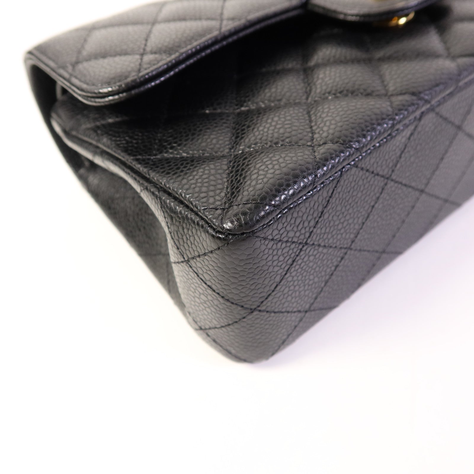 CHANEL 牛皮皮革Classic 23 Flap Bag金扣鏈帶肩背袋