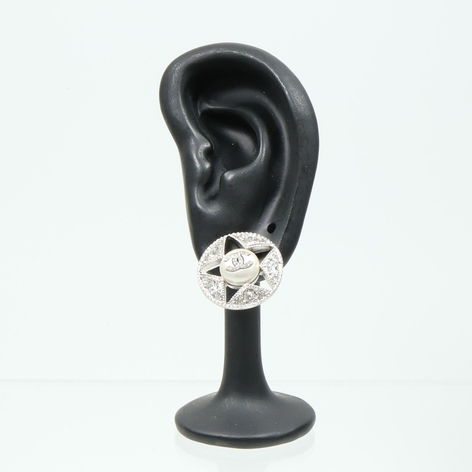 CHANEL 金屬/水鑽Earrings耳環