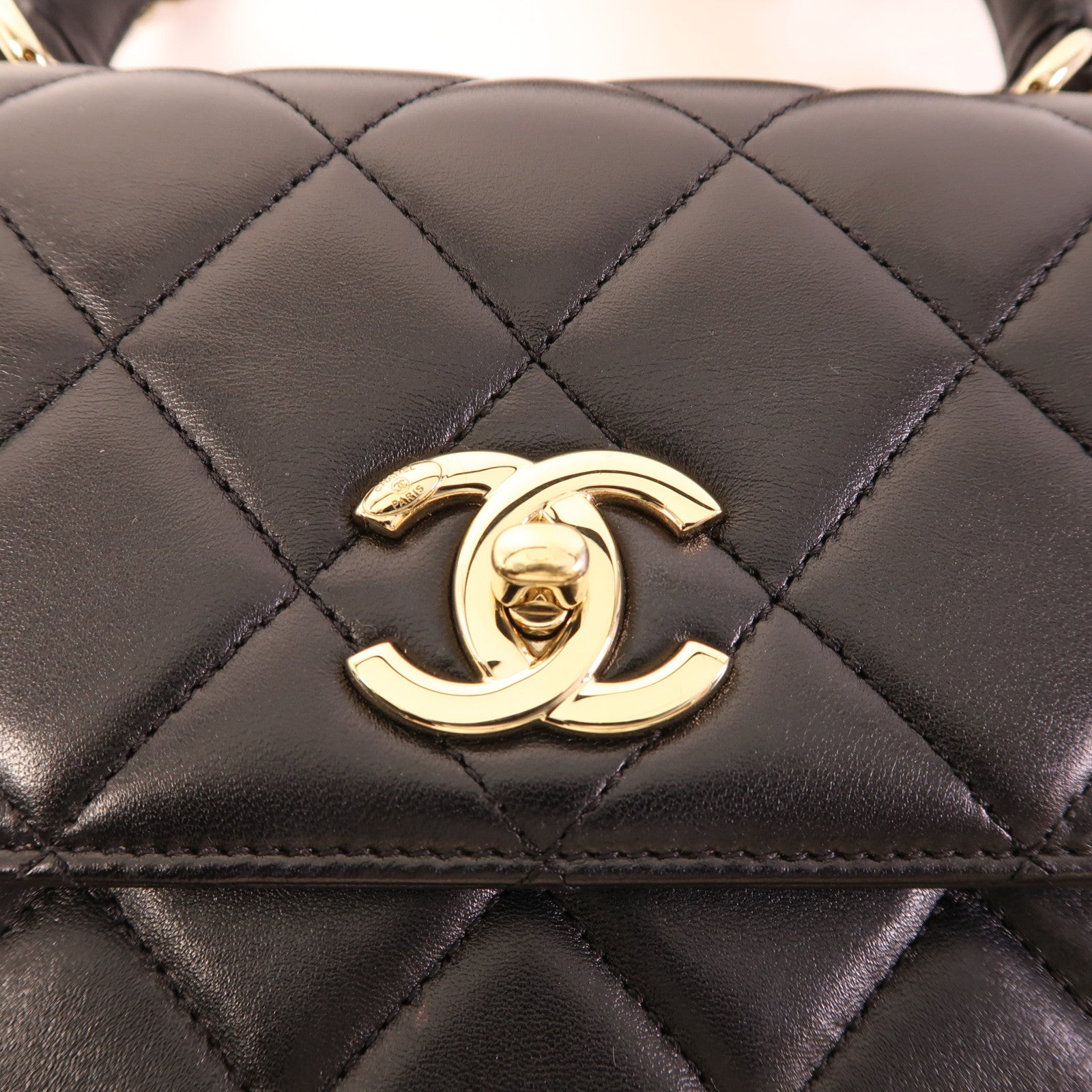 CHANEL 羊皮皮革Trendy CC Small金扣手挽肩背兩用袋