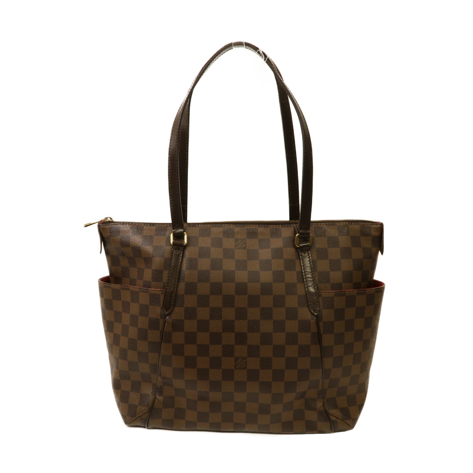 LOUIS VUITTON 【激減優惠】Damier Totally MM金扣肩背袋啡色