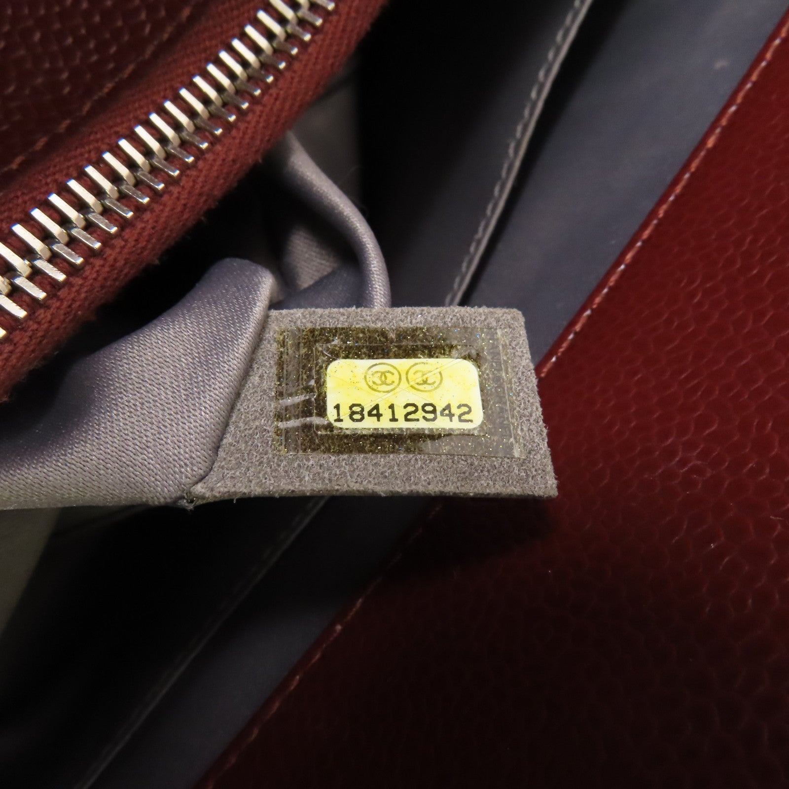 CHANEL 牛皮皮革Grand Shopping Tote Bag GST銀扣肩背袋