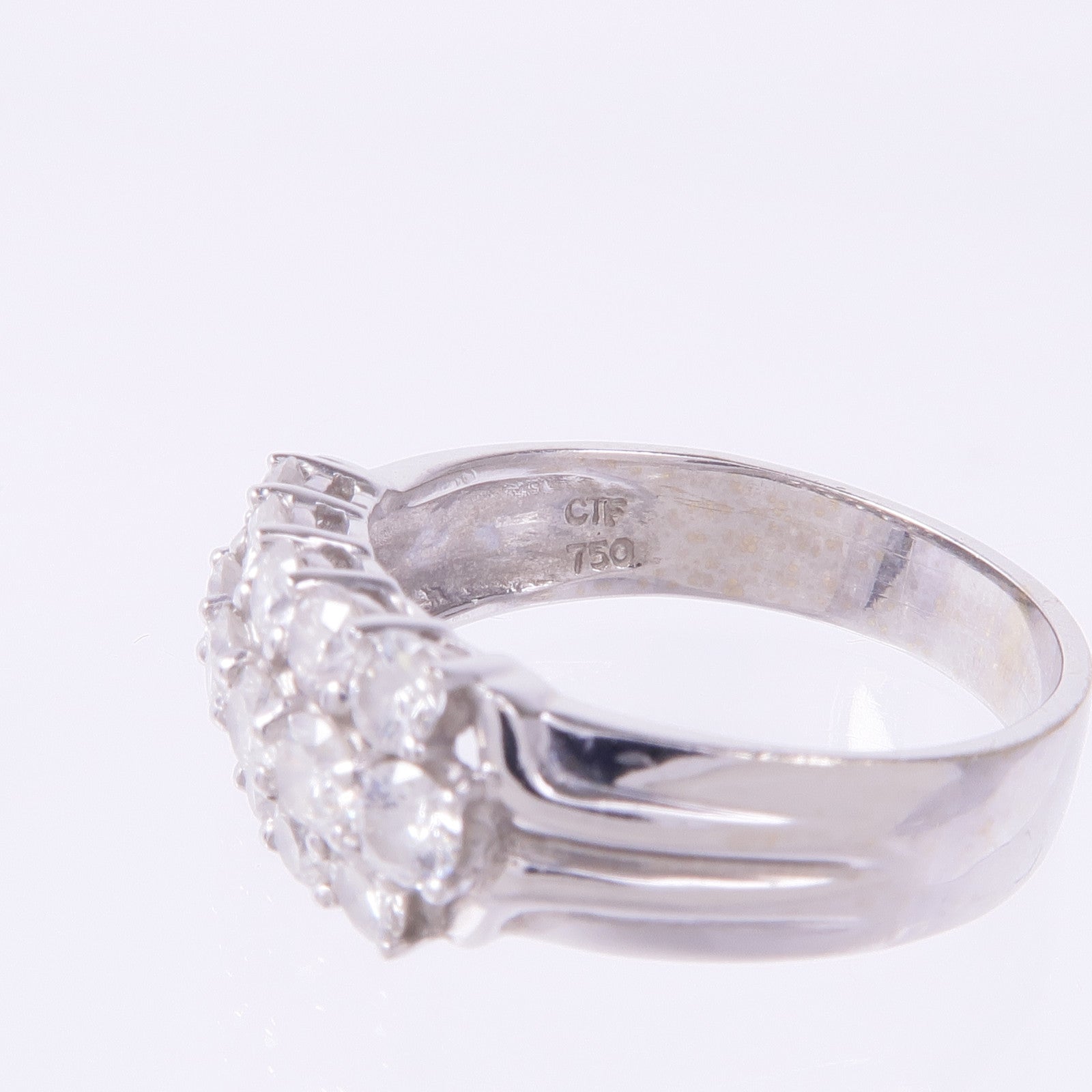 JEWELRY 【激減優惠】18K白金Diamond Ring鑽石戒指US#7