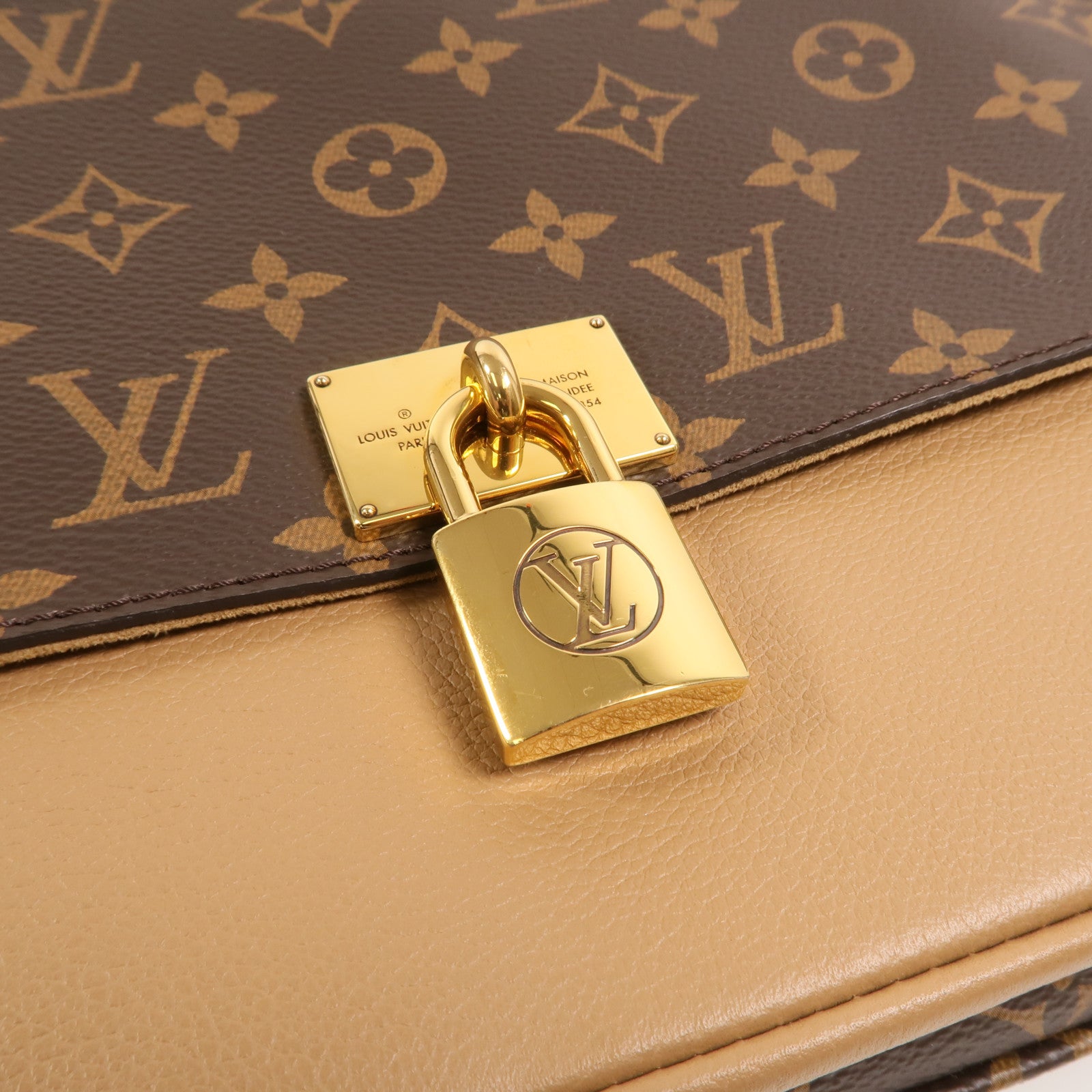 LOUIS VUITTON Monogram Marignan金扣手挽肩背兩用袋