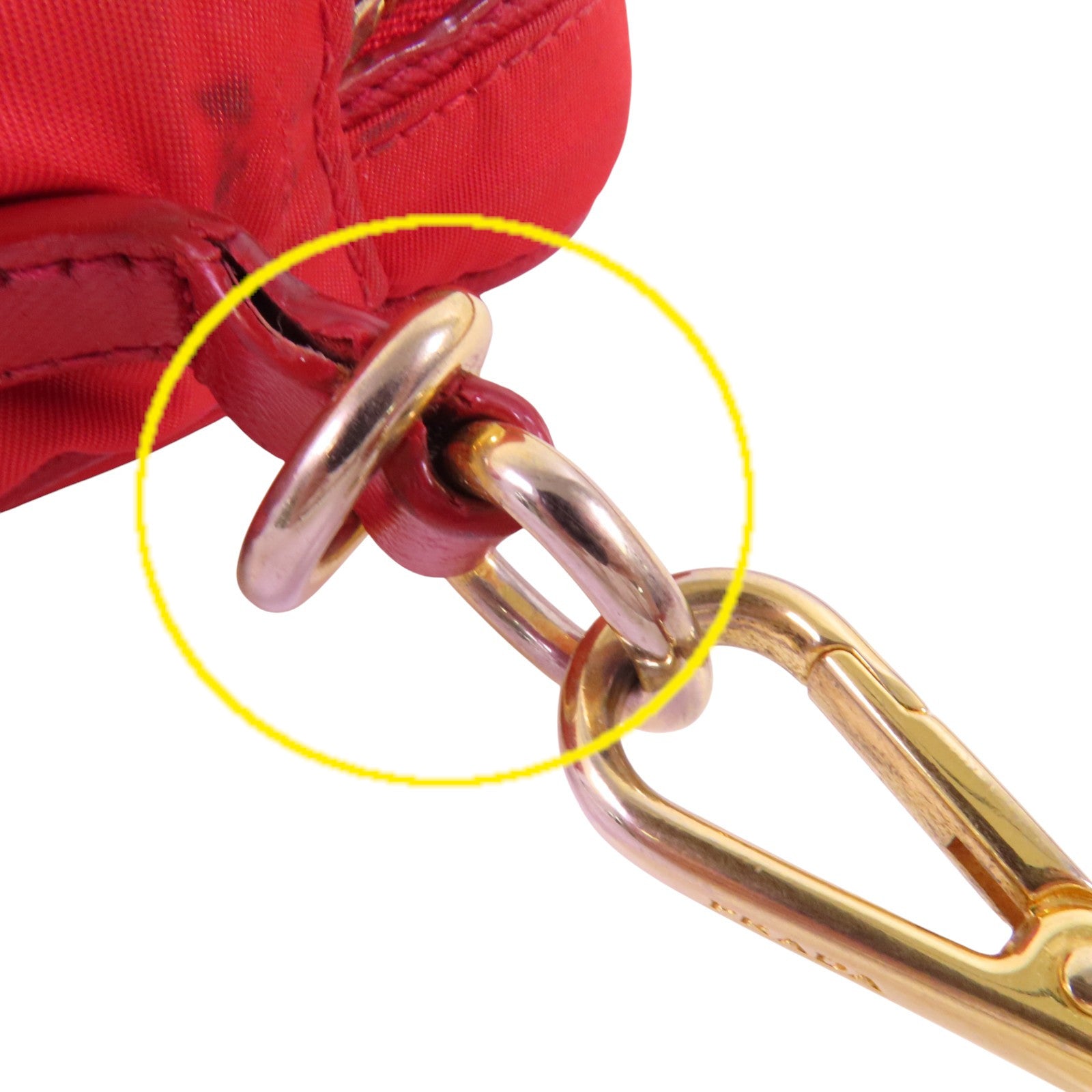 PRADA 尼龍Shoulder Bag金扣肩背袋