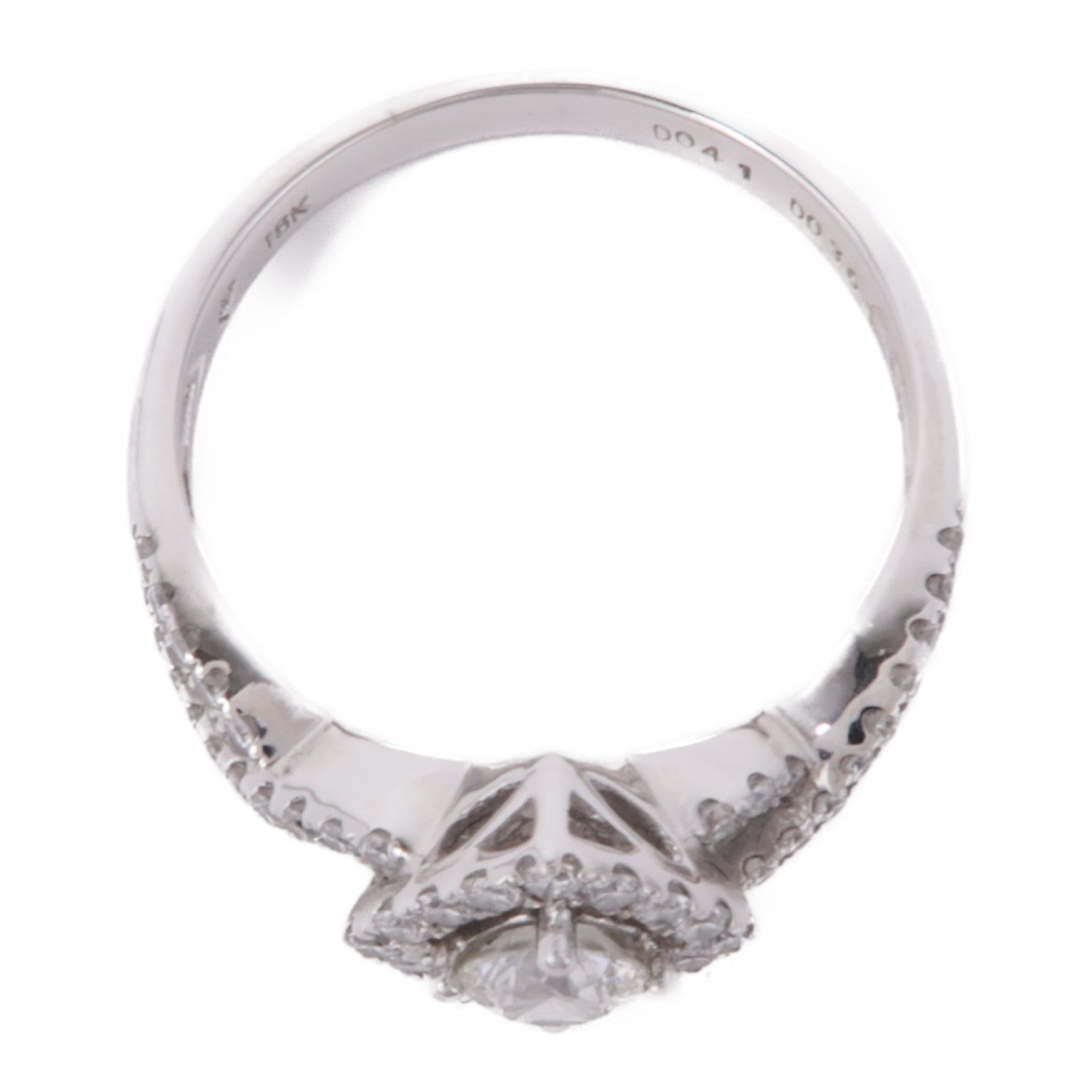 JEWELRY 【激減優惠】18K白金Diamond Ring鑽石戒指US#7.5