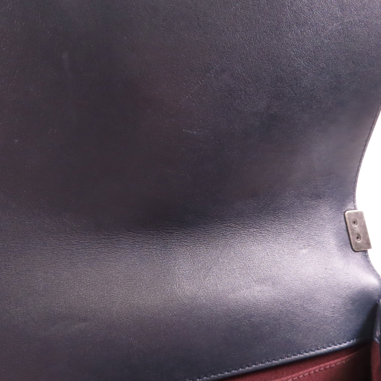 CHANEL 牛皮皮革Boy 25銀扣鏈帶肩背袋