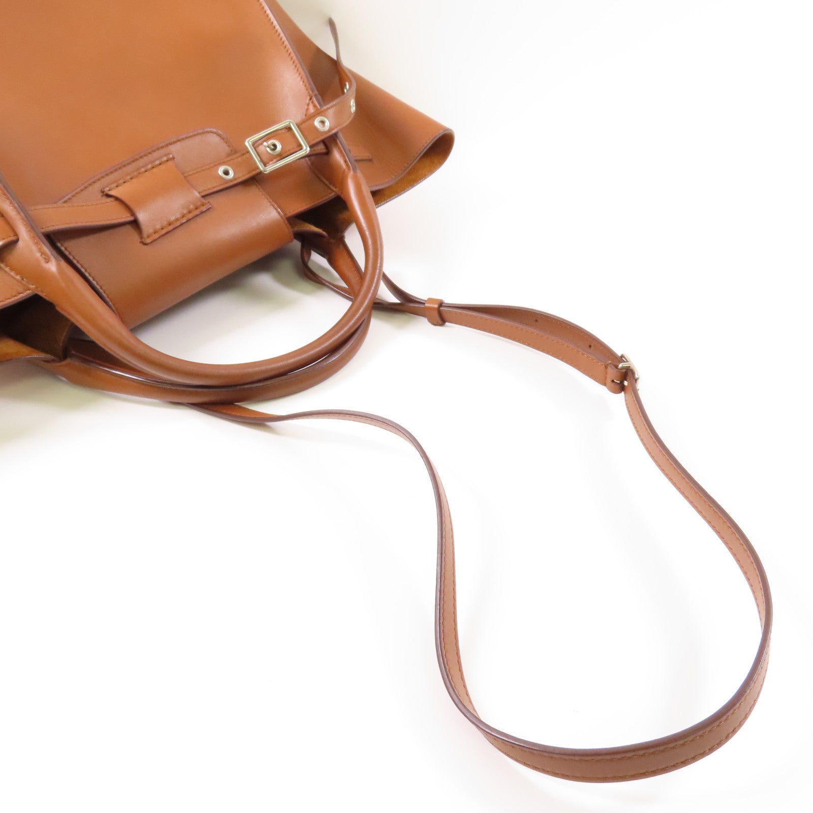 CELINE 牛皮皮革Big Bag銀扣手挽肩背兩用袋