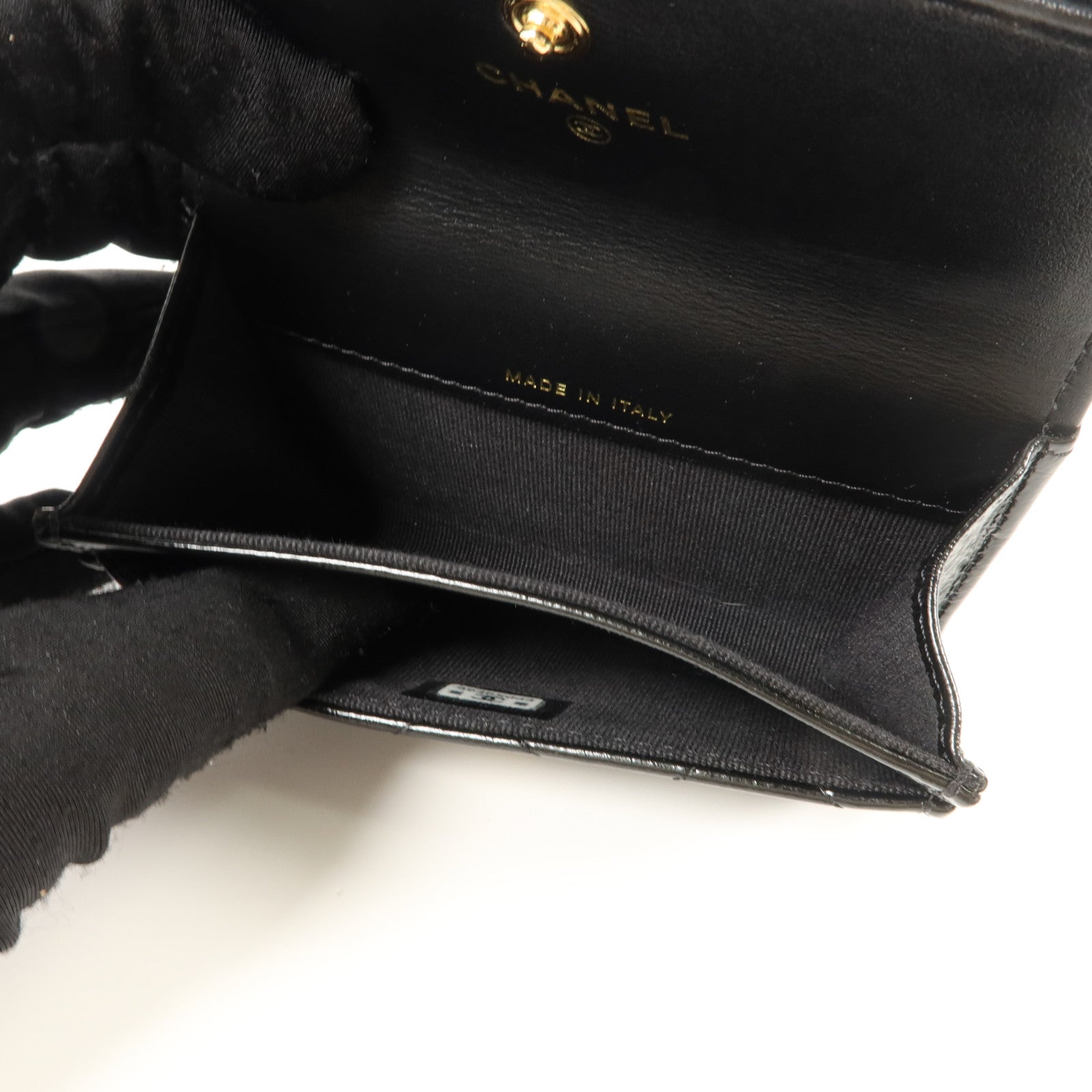 CHANEL 羊皮皮革Card Holder金扣卡片套