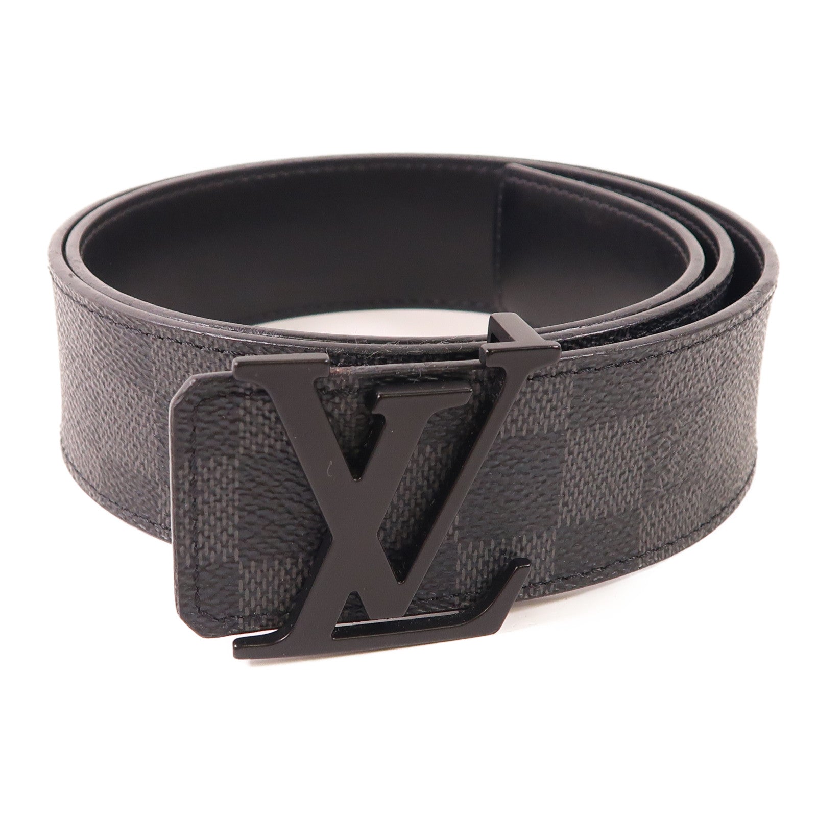 LOUIS VUITTON Damier Graphite Belt 90cm皮帶