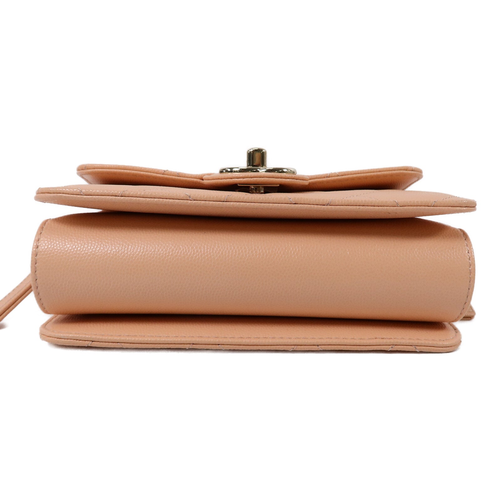 CHANEL 牛皮皮革Mini Flap Bag鏈帶肩背袋