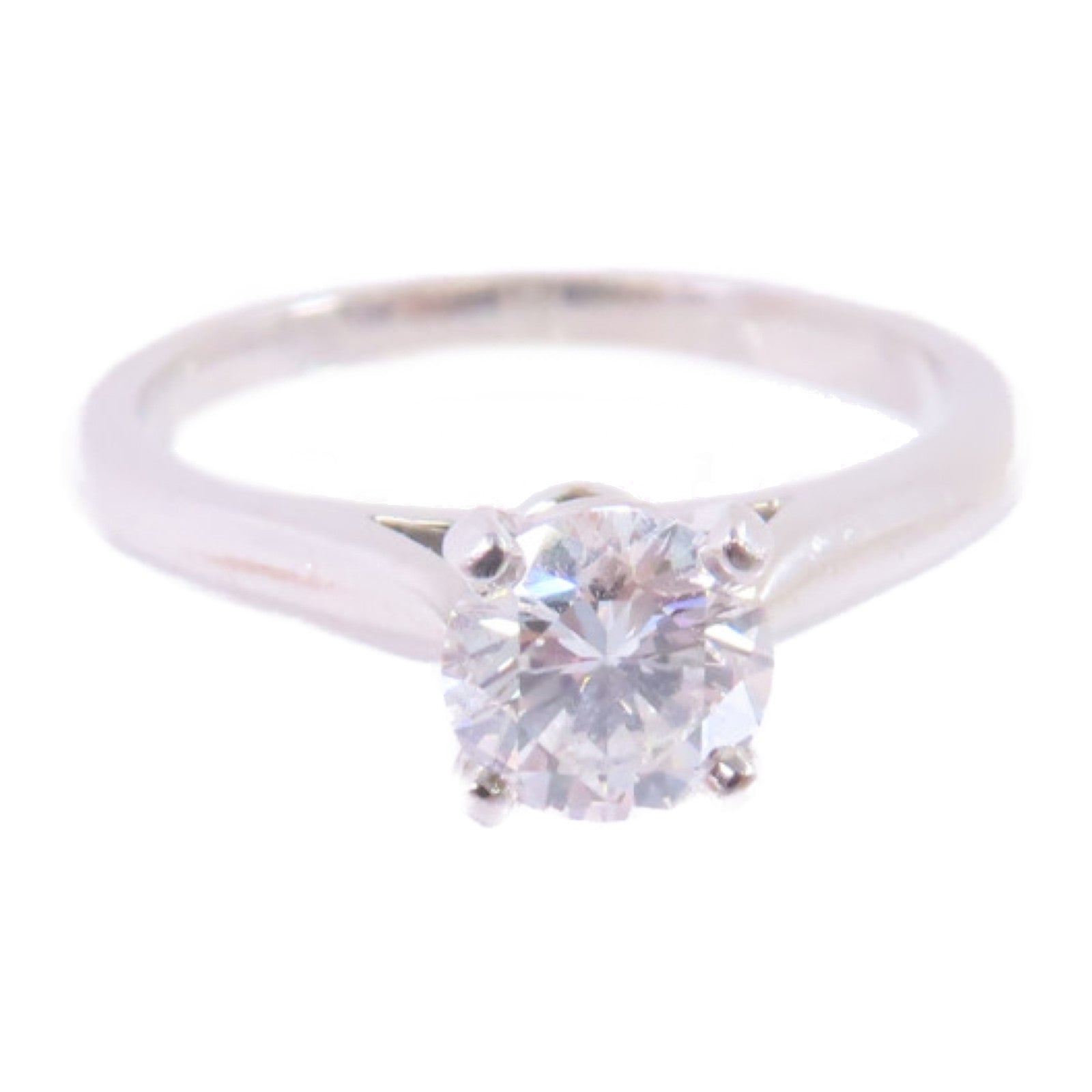 CARTIER PT950鉑金/0.55ct鑽石Diamond Engagement Ring戒指US#4.25/#48