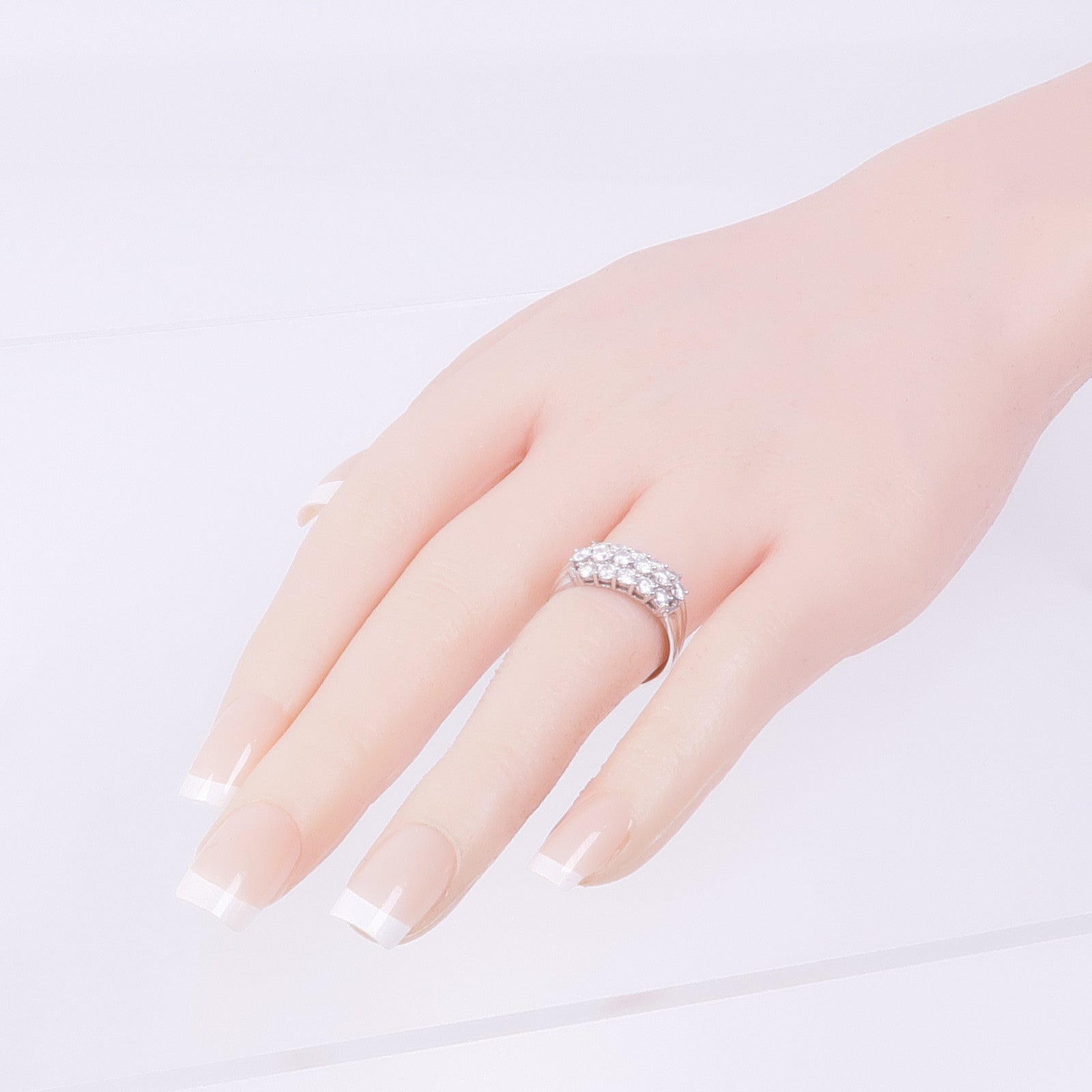 JEWELRY 【激減優惠】18K白金Diamond Ring鑽石戒指US#7