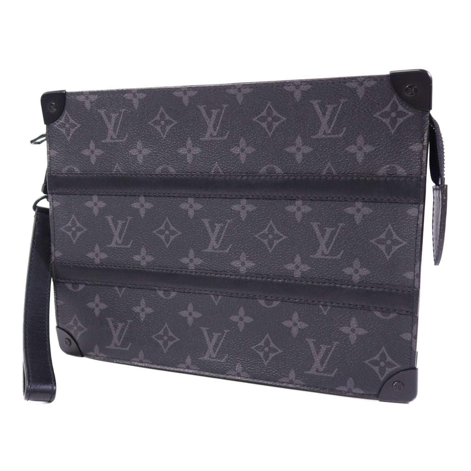 LOUIS VUITTON 【激減優惠】Monogram Eclipse Trunk Pochette手拿包