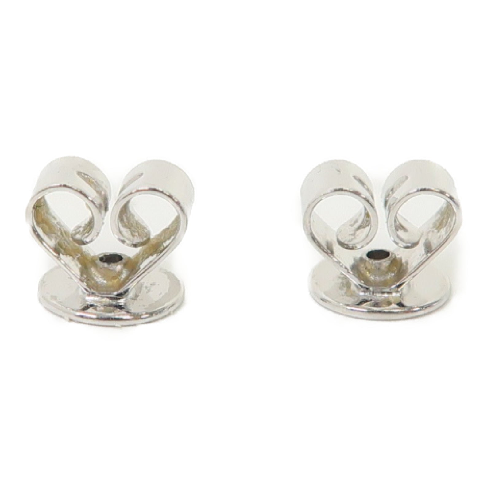 JEWELRY 18K白金Earrings 0.131ct/0.133ct鑽石耳環銀色