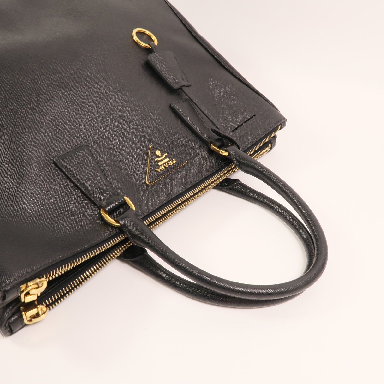 PRADA 牛皮皮革Saffiano Lux Tote Bag金扣手挽袋