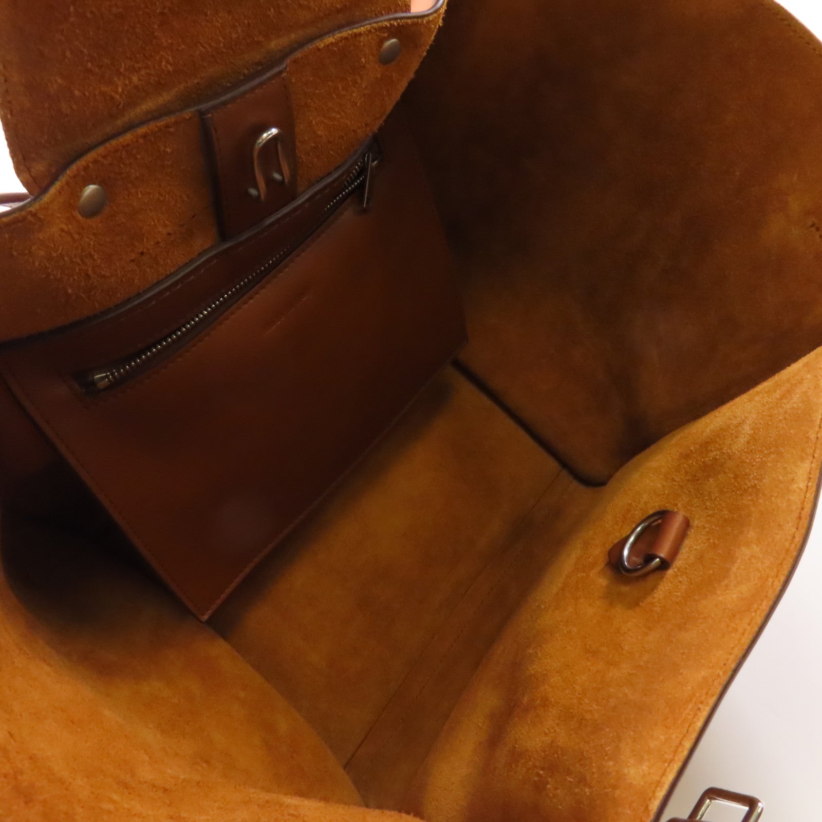 CELINE 牛皮皮革Big Bag銀扣手挽肩背兩用袋