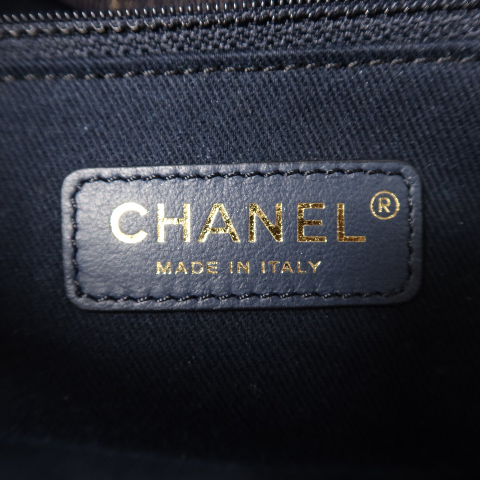 CHANEL 帆布Tote Bag金扣手挽肩背兩用袋