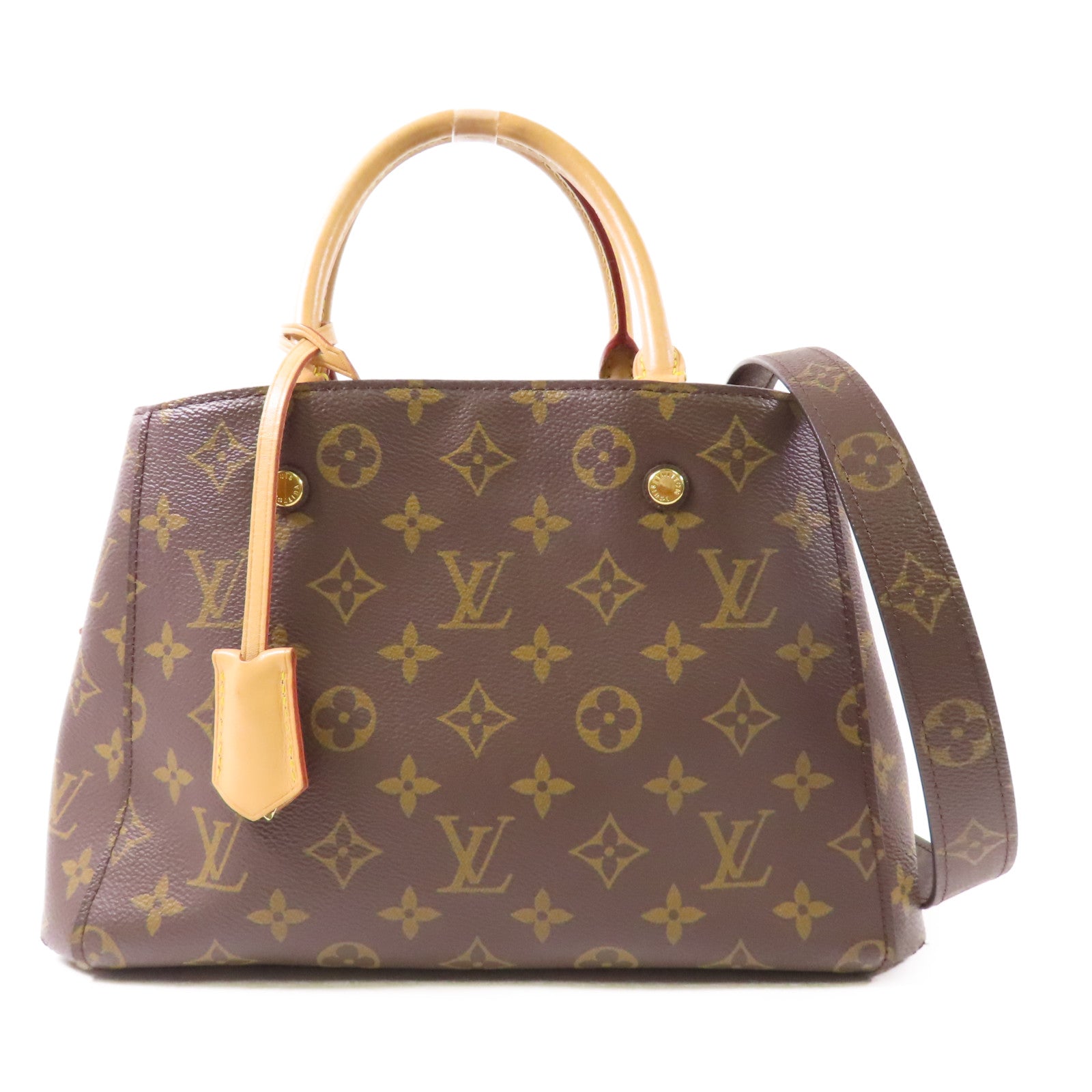 LOUIS VUITTON Monogram Montaigne BB金扣手挽肩背兩用袋