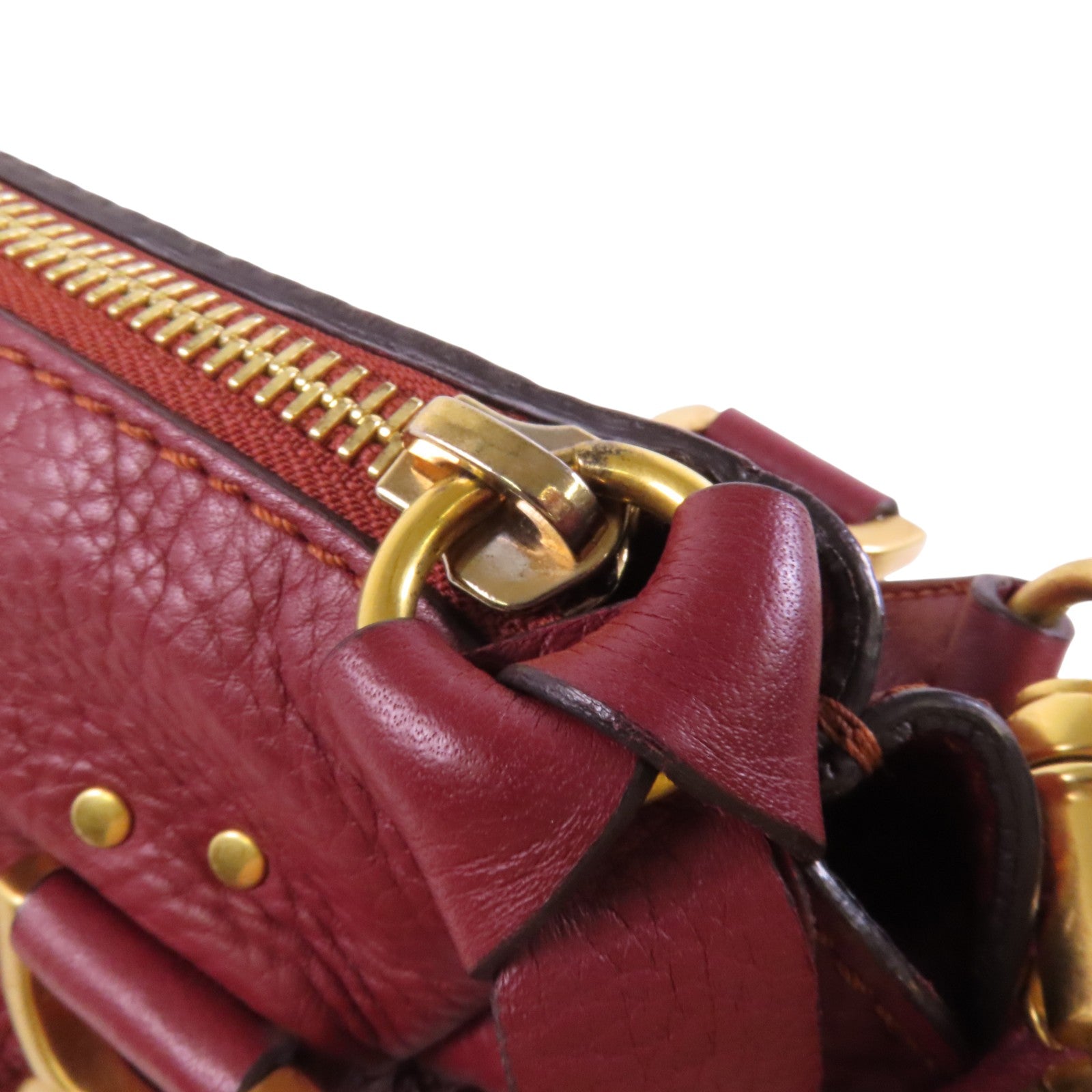 Chloe 牛皮皮革Marcie2 Way Shoulder Bag金扣手挽肩背兩用袋