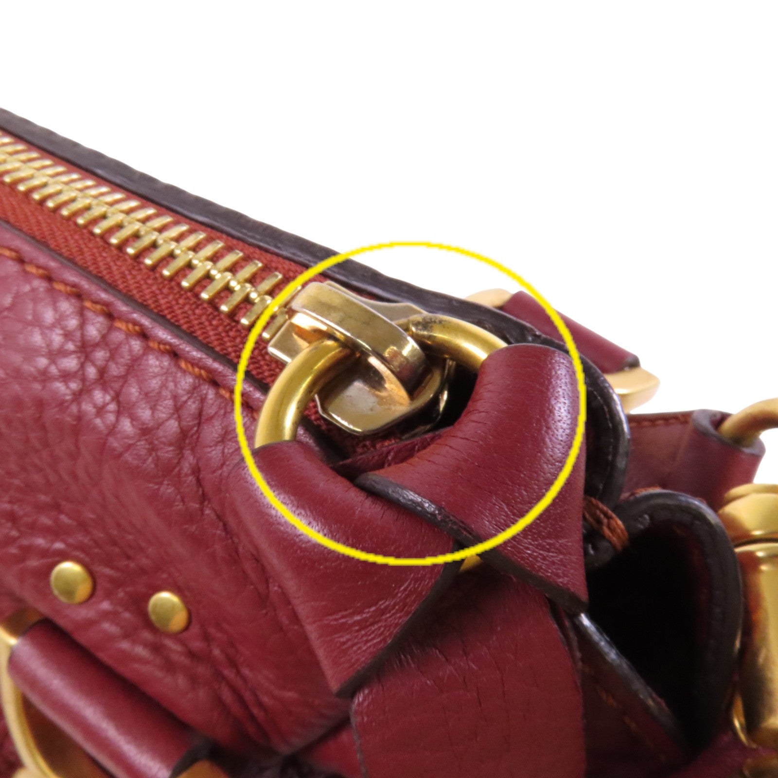 Chloe 牛皮皮革Marcie2 Way Shoulder Bag金扣手挽肩背兩用袋