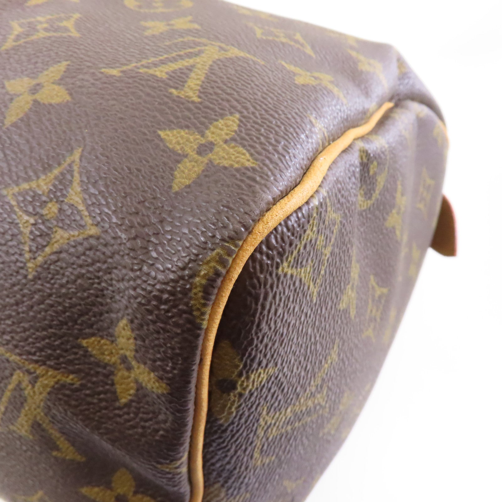 LOUIS VUITTON 【激減優惠】Monogram Speedy 30金扣手挽袋棕色