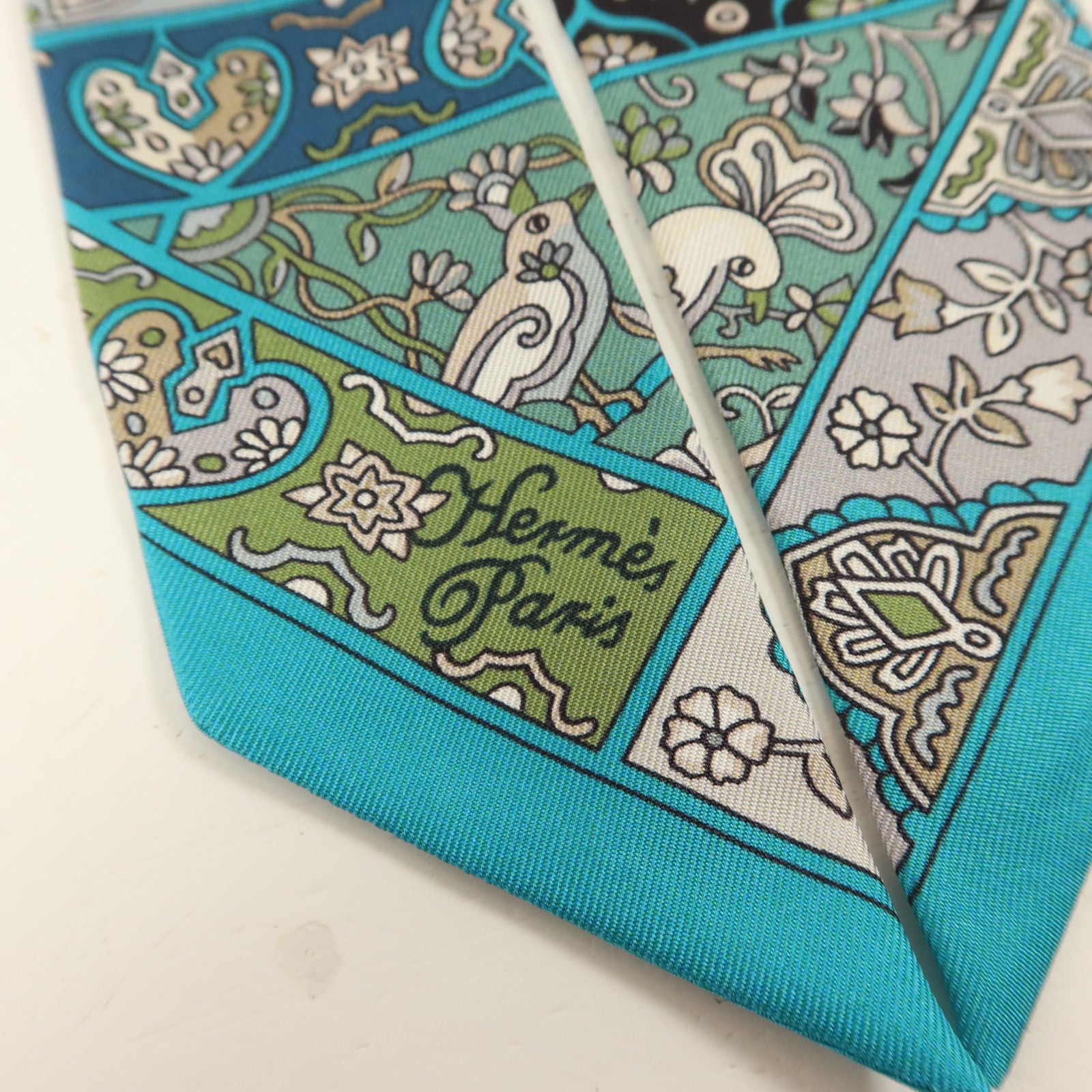 HERMES 絲質Twilly絲巾