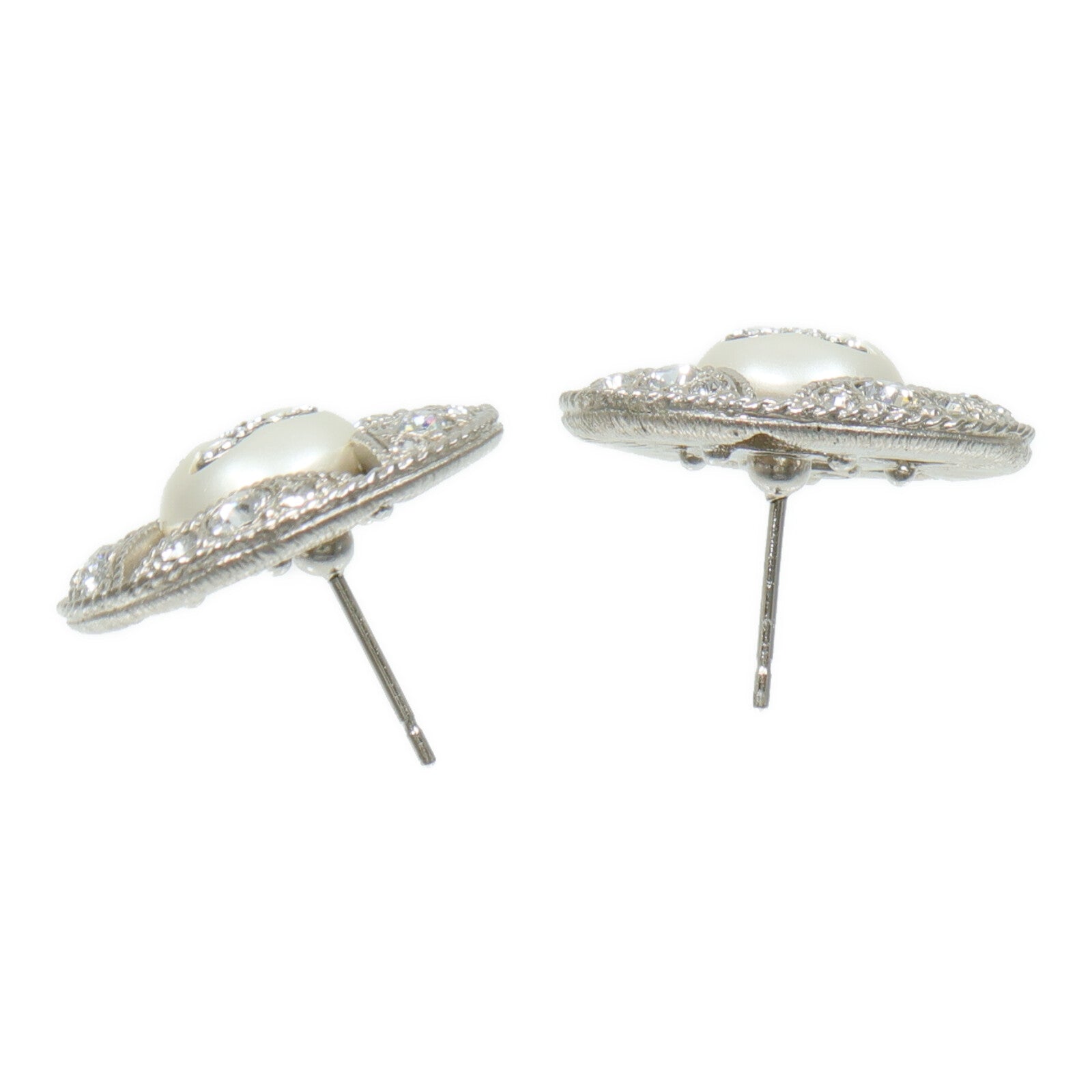CHANEL 金屬/水鑽Earrings耳環