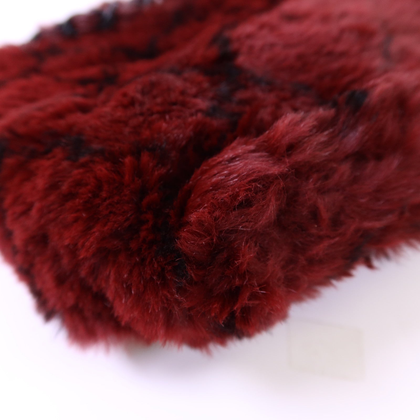 CHANEL 兔毛Shoulder Bag黑扣鏈帶肩背袋