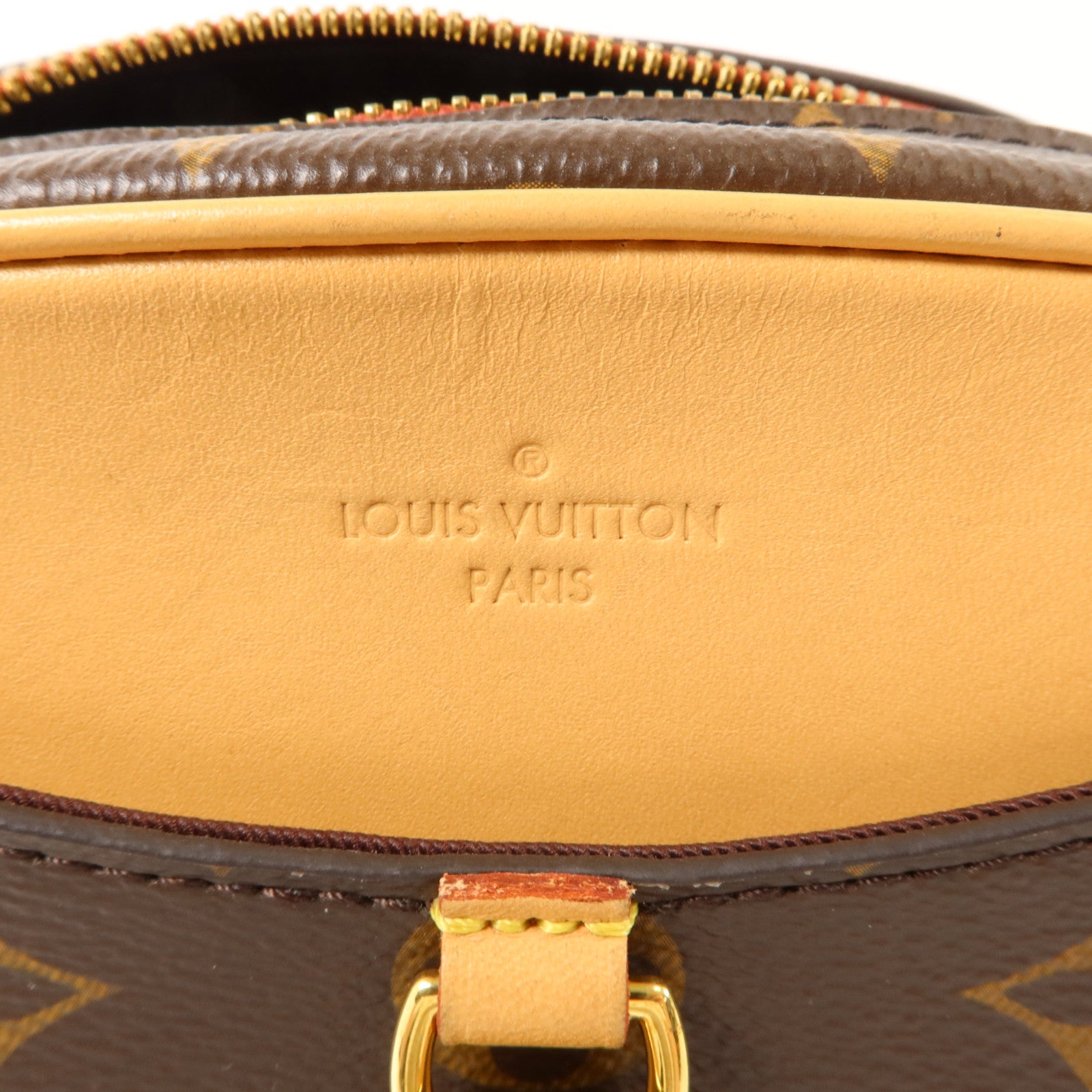 LOUIS VUITTON Monogram Deauville Mini金扣肩背袋棕色