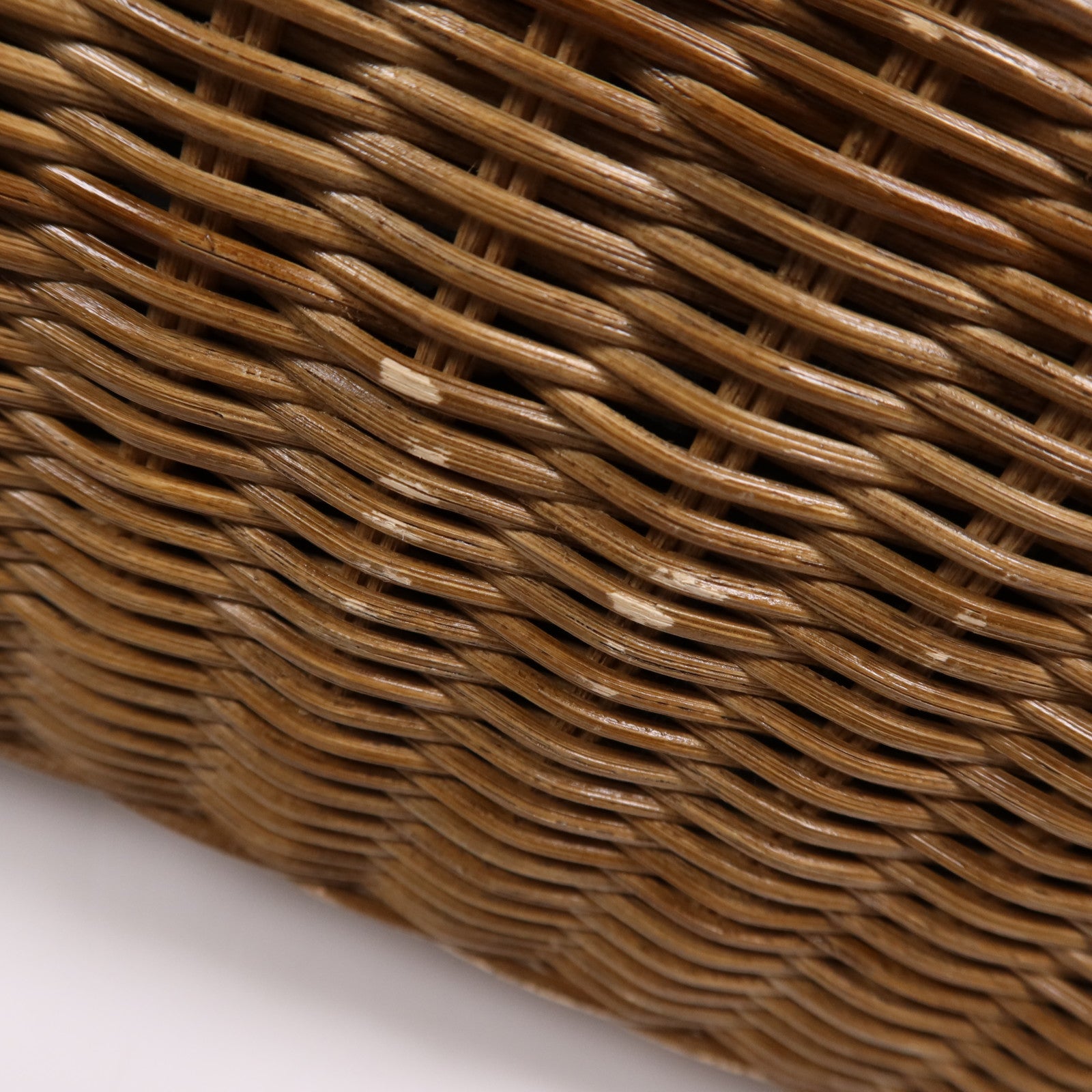 Dior 帆布/藤料Wicker金扣手挽肩背兩用袋