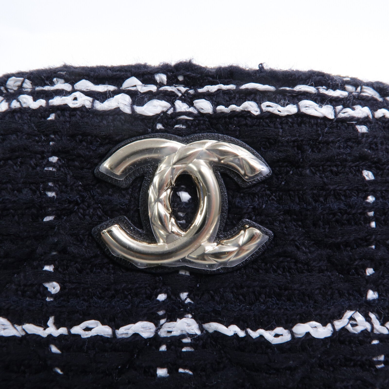 CHANEL 粗花呢Chain Shoulder鏈帶肩背袋